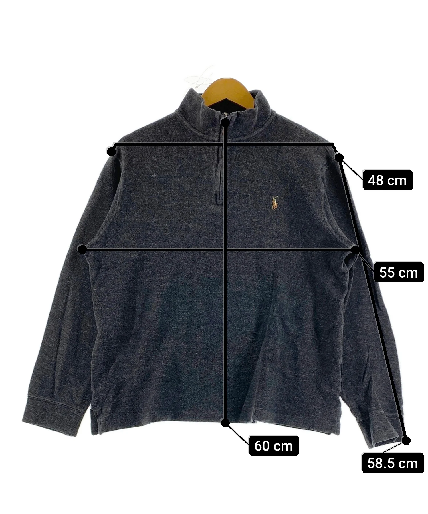 Ralph LaurenブランドハーフZIPニット - Image 7