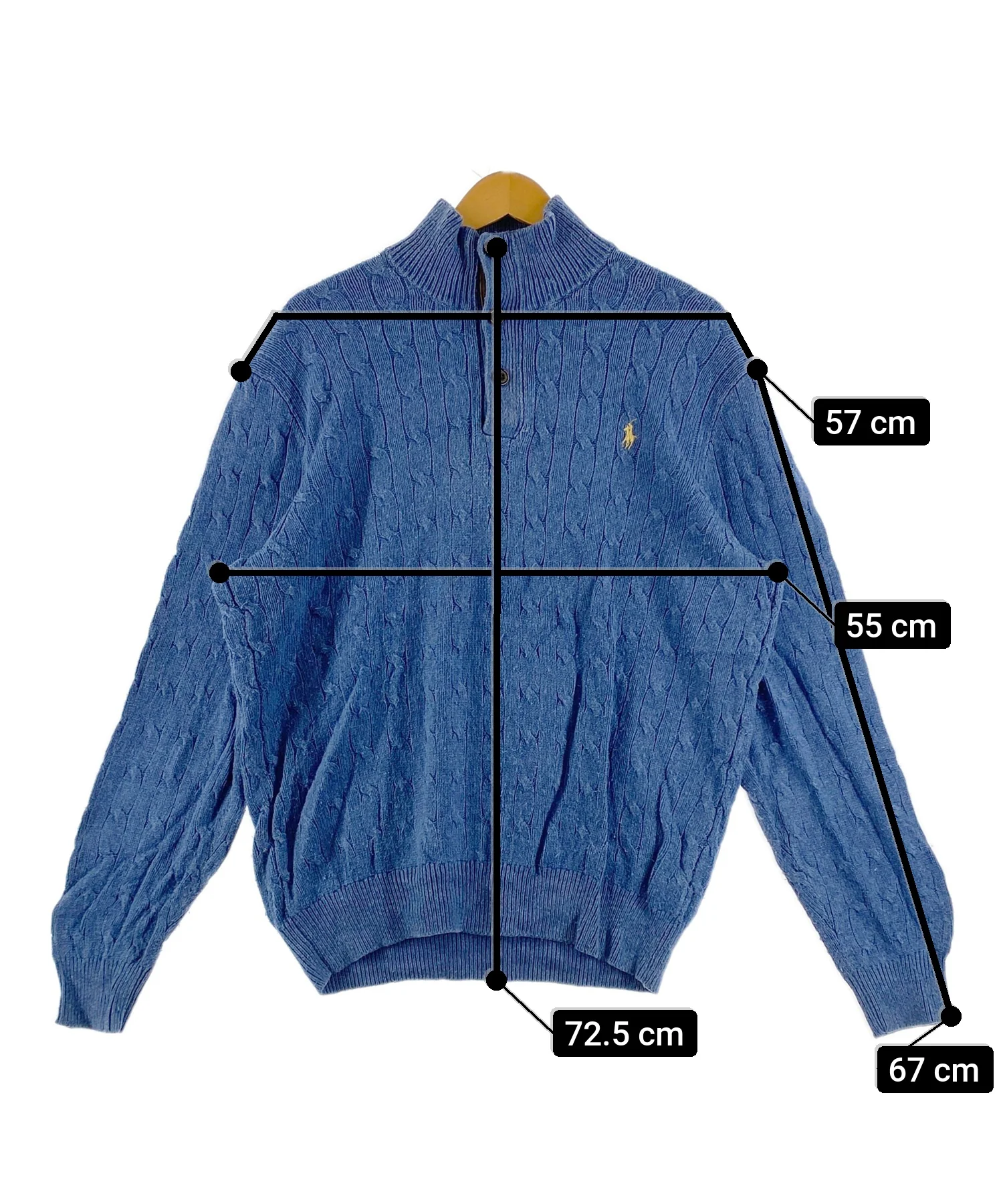 Ralph LaurenブランドハーフZIPニット - Image 7