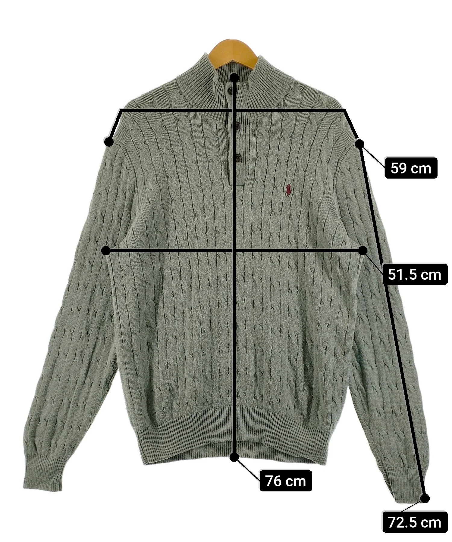 Ralph LaurenブランドハーフZIPニット - Image 7