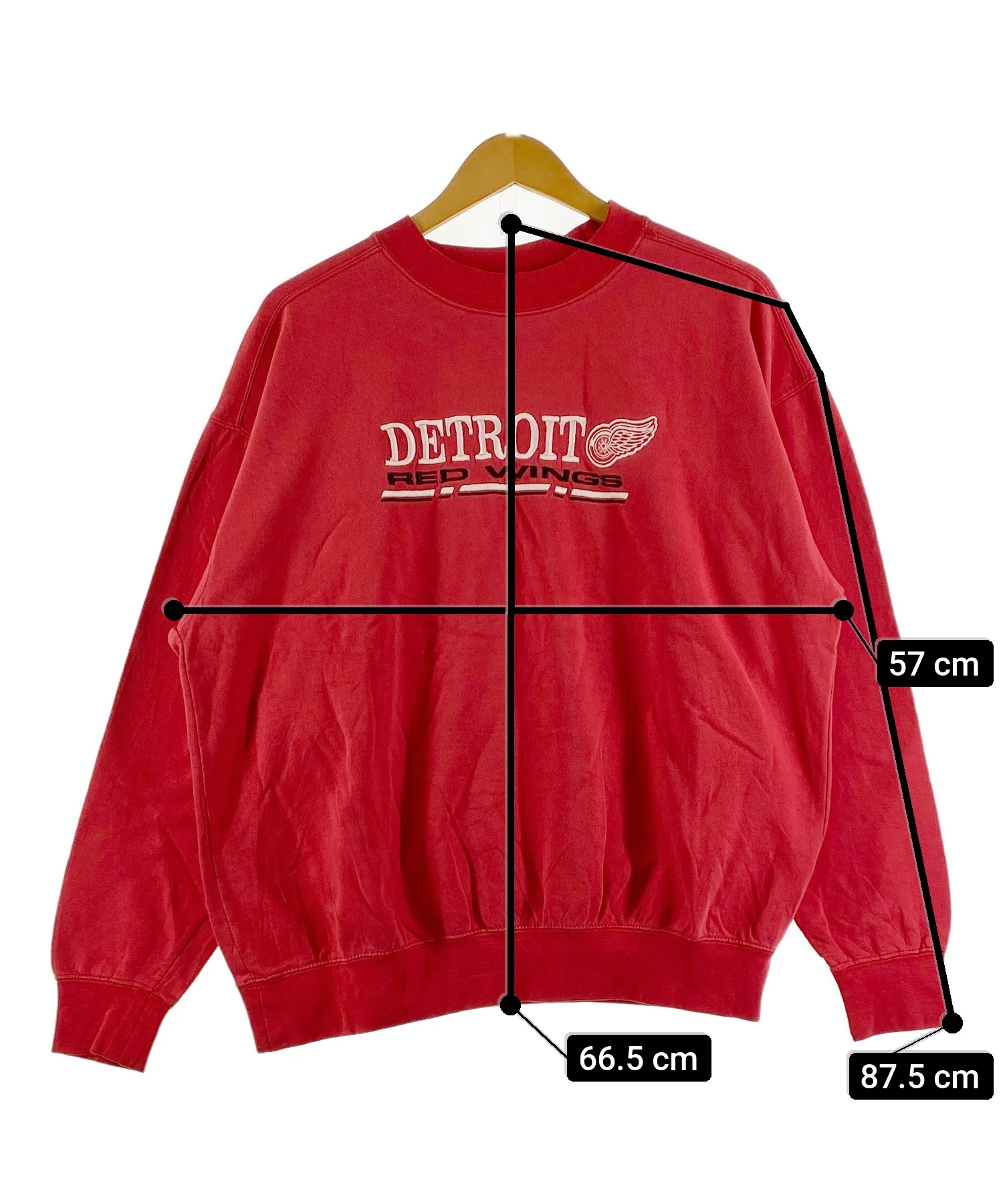 DETROIT RED WINGSチームロゴスウェット - Image 7