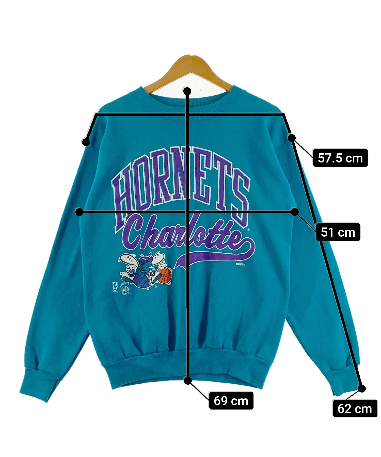 HORNETS Charlotteチームロゴスウェット - Image 7