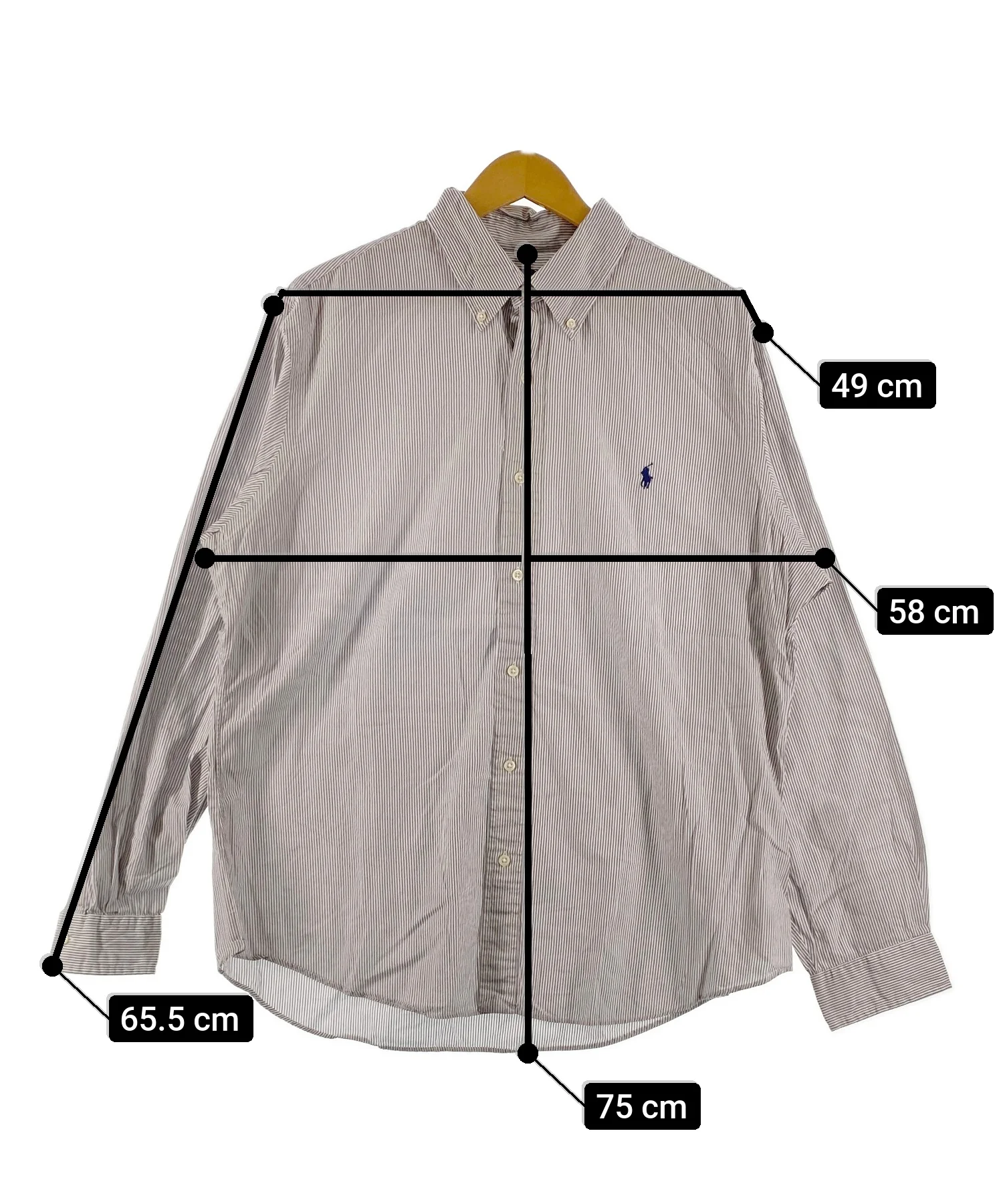 Ralph Laurenストライプブランドシャツ - Image 6