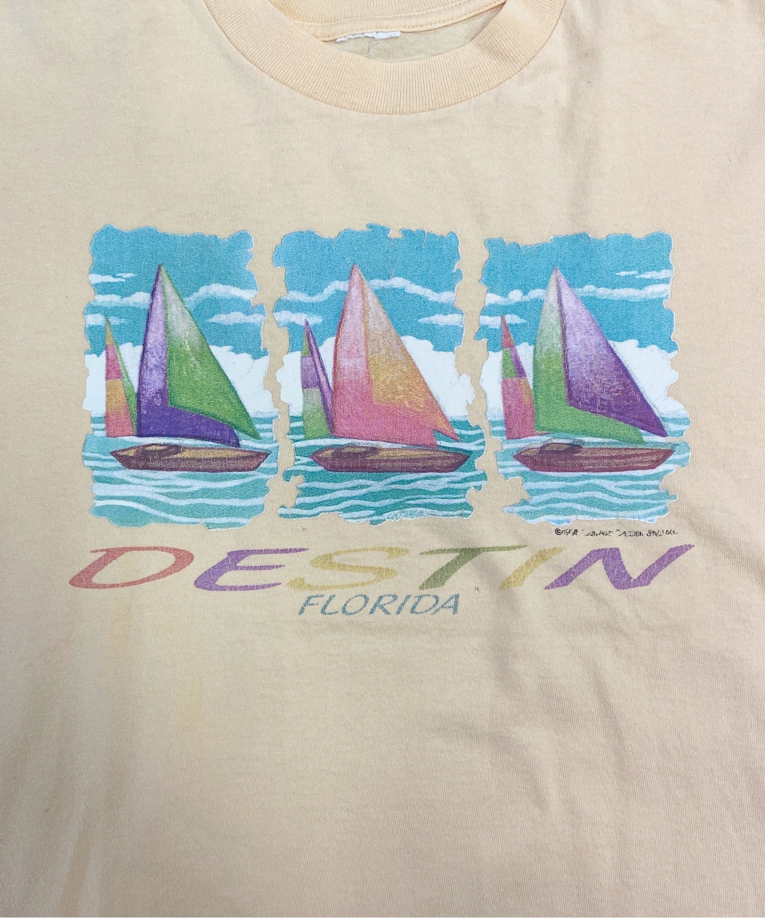 DESTIN FLORIDA 90STシャツ - Image 4