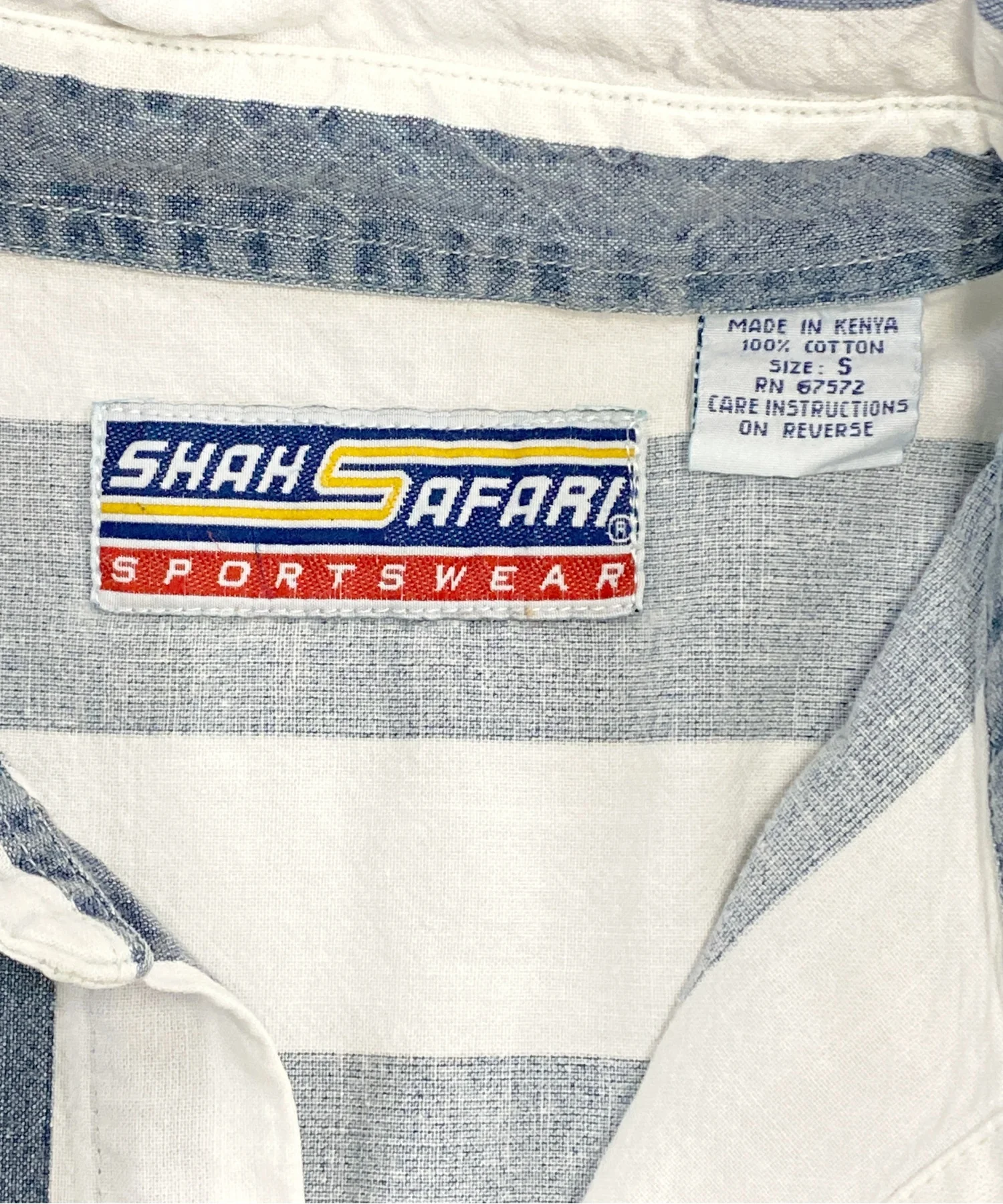 SHAH SAFARI 半袖ストライプシャツ - Image 3