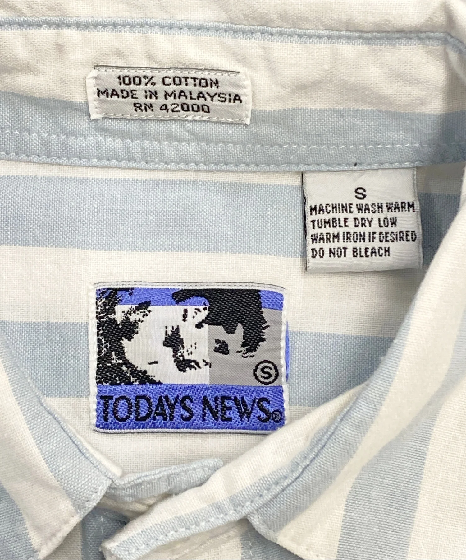 TODAY NEWS 半袖ストライプシャツ - Image 3