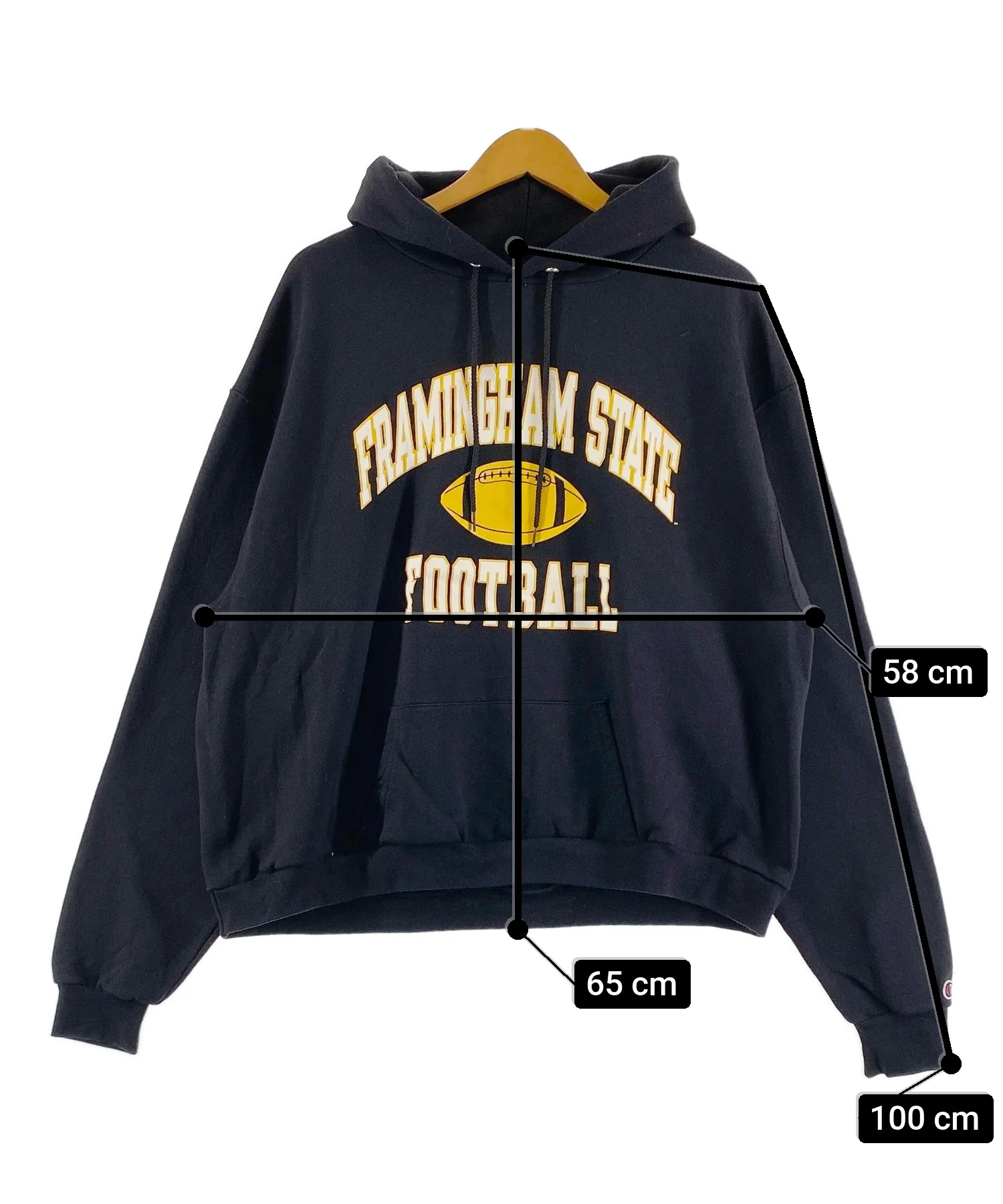 FRAMINGHAM STATE FOOTBALL チームロゴスウェット - Image 5
