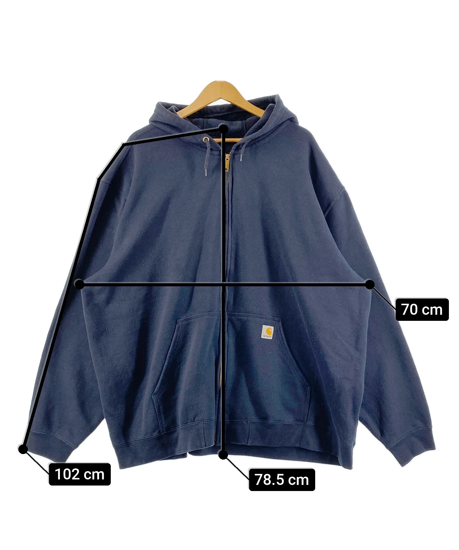 Carhartt ZIPパーカー - Image 4