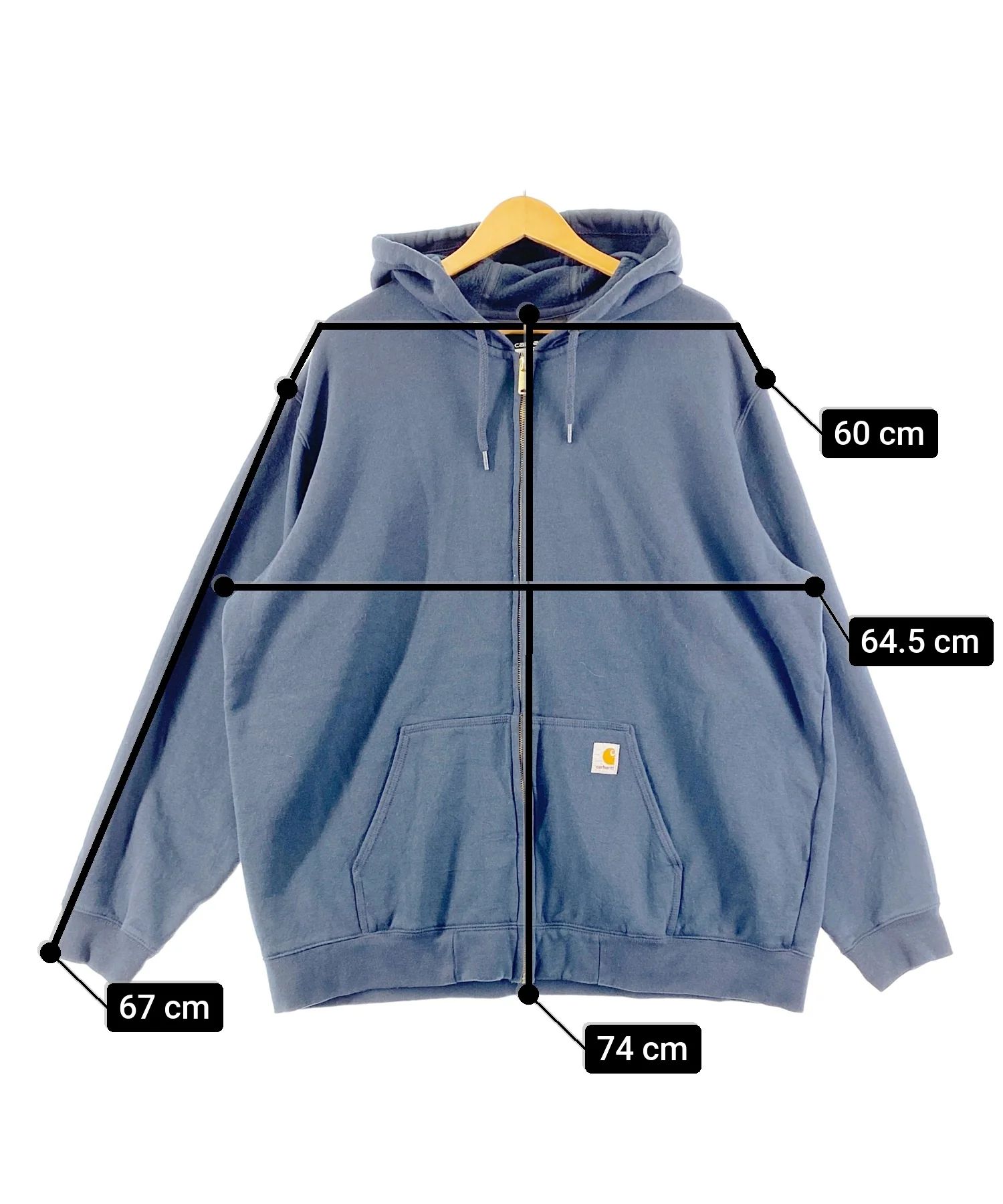 Carhartt ZIPパーカー - Image 4
