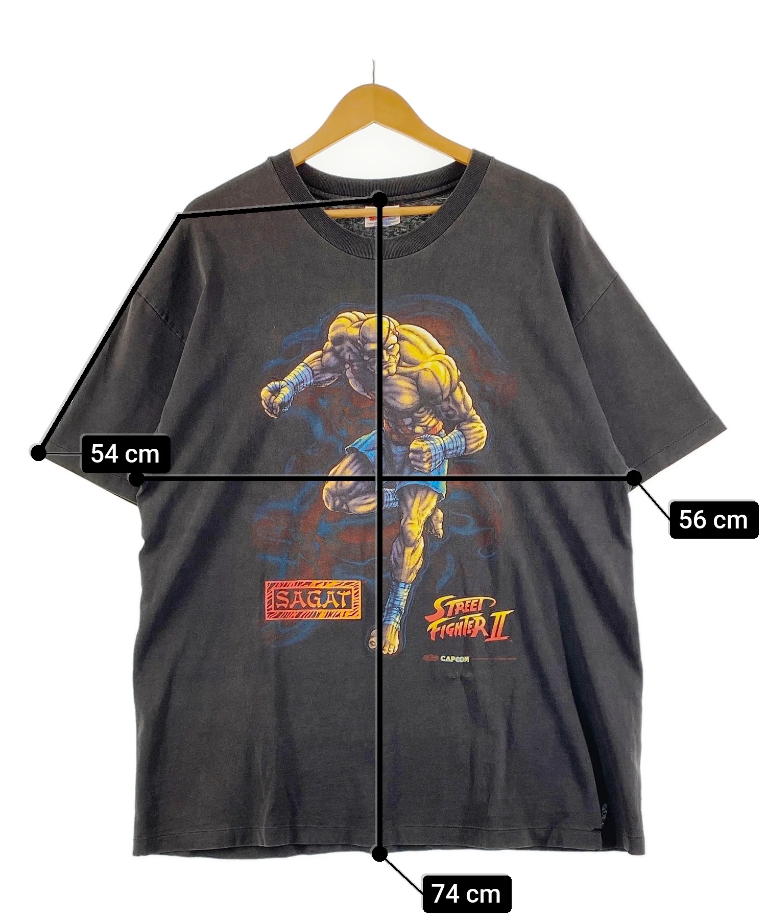 90s STREET FIGHTER Ⅱ 「SAGAT」 Tシャツ - Image 10