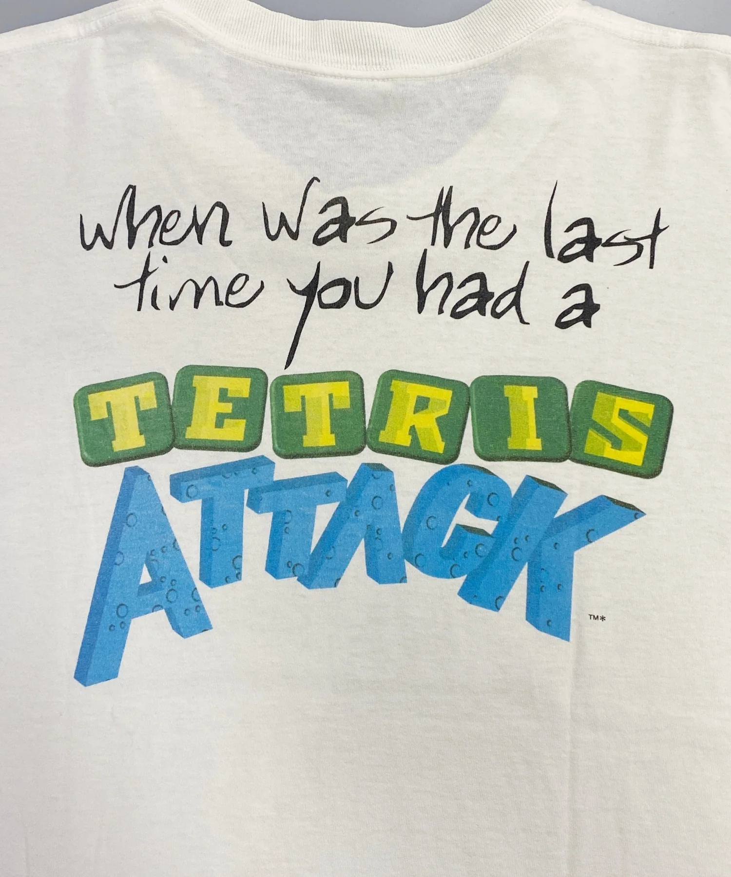 90s NINTENDO TETRIS ATTACK Tシャツ - Image 3
