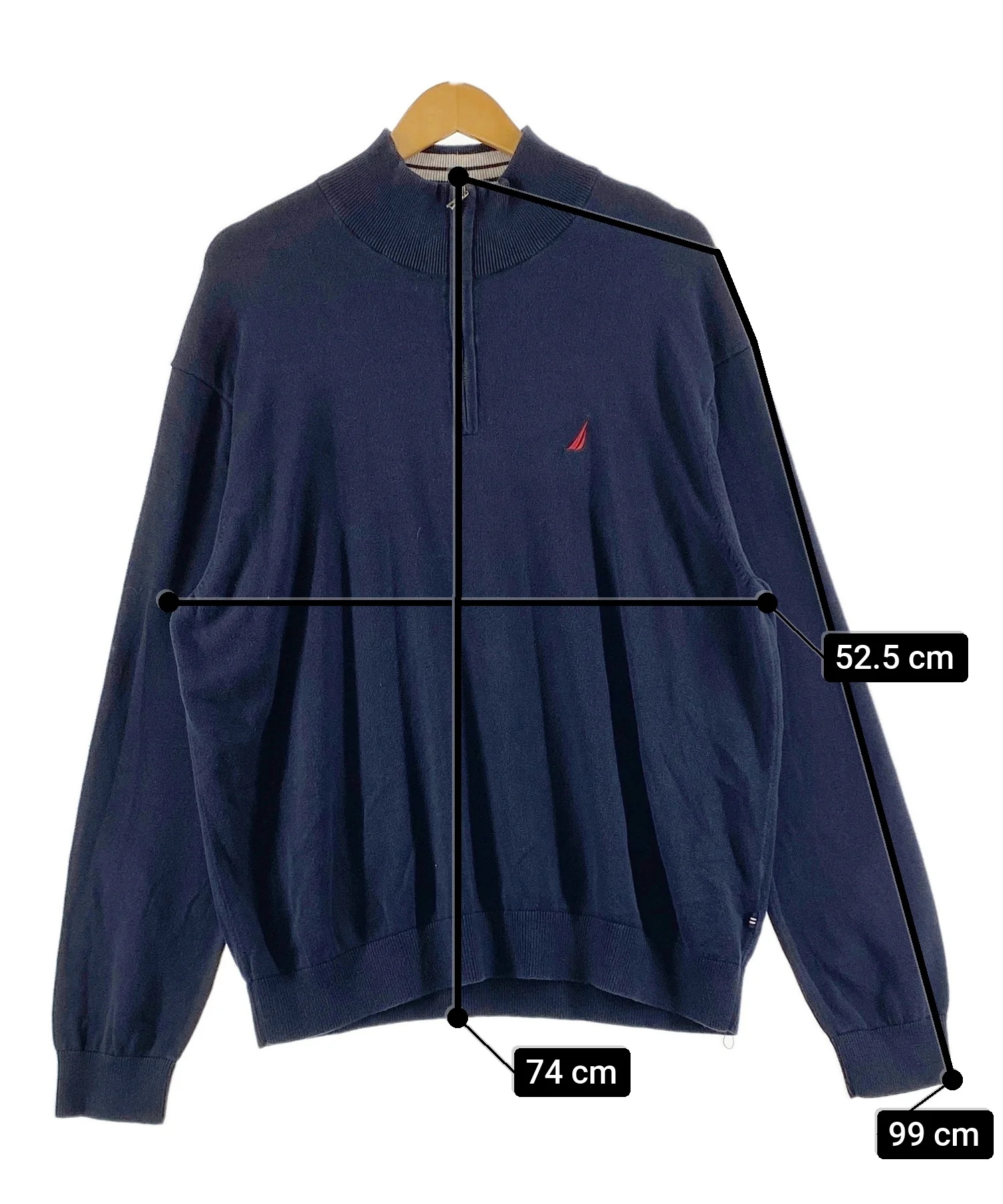 NAUTICA ブランドハーフZIPニット - Image 5