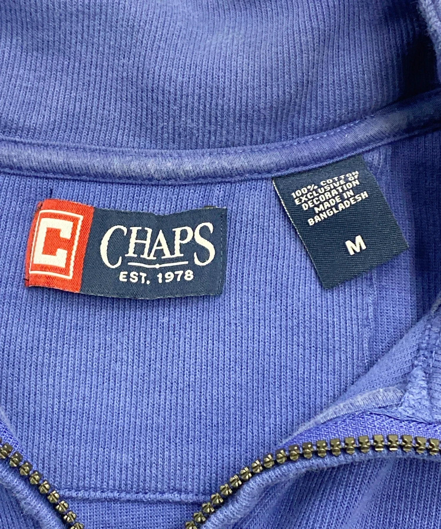 CHAPS ブランドハーフZIPニット - Image 3