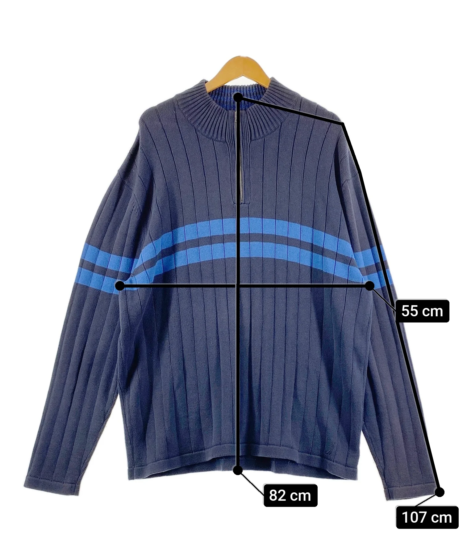 NAUTICA ブランドハーフZIPニット - Image 4