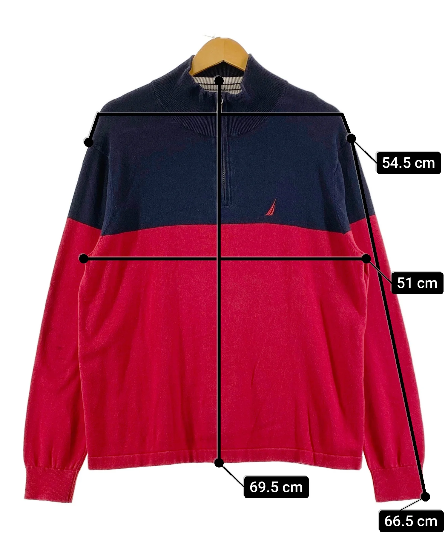 NAUTICA ブランドハーフZIPニット - Image 6