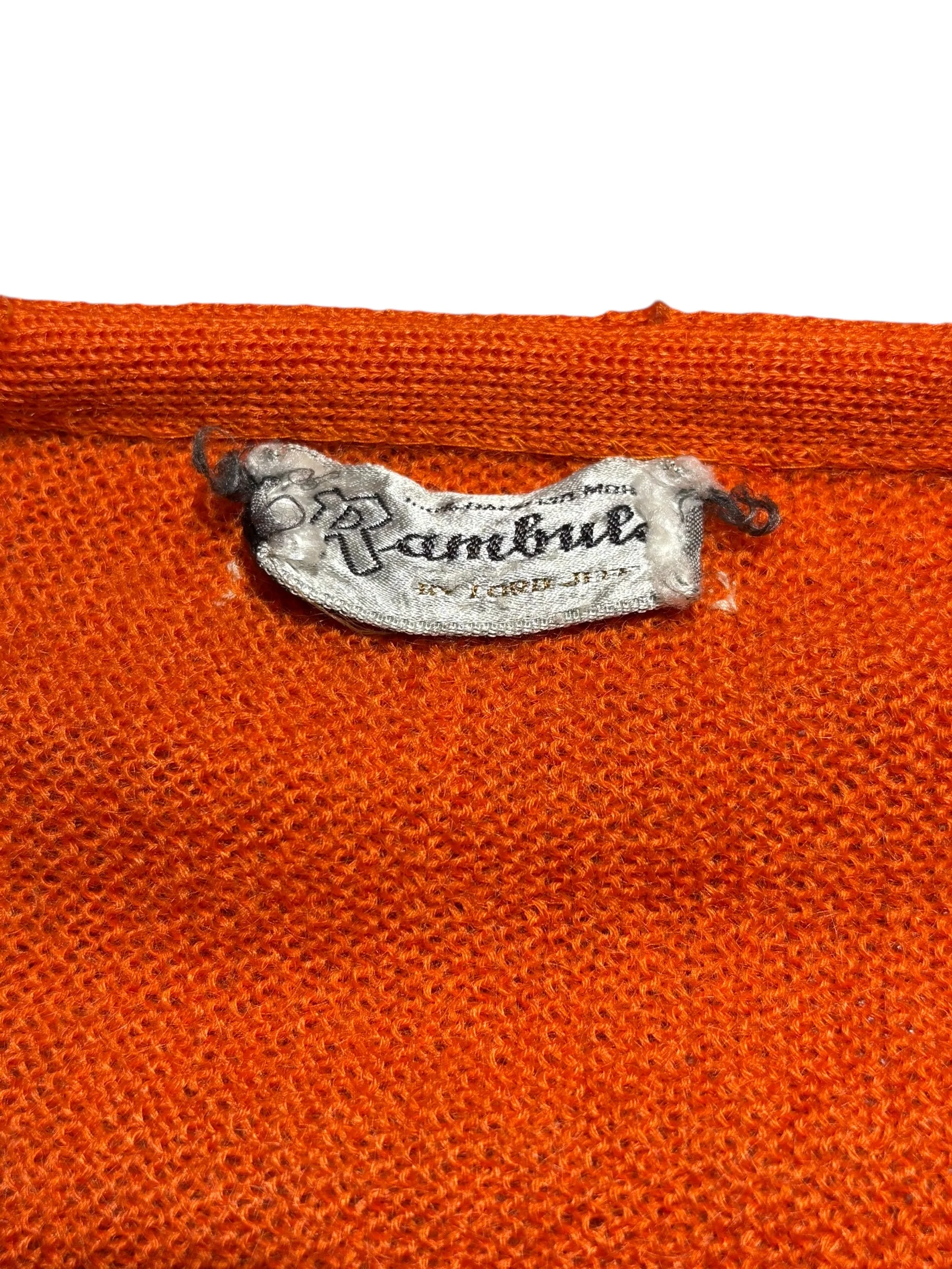 60's Vintage LORD JEFF KID MOHAIR カーディガン - Image 3