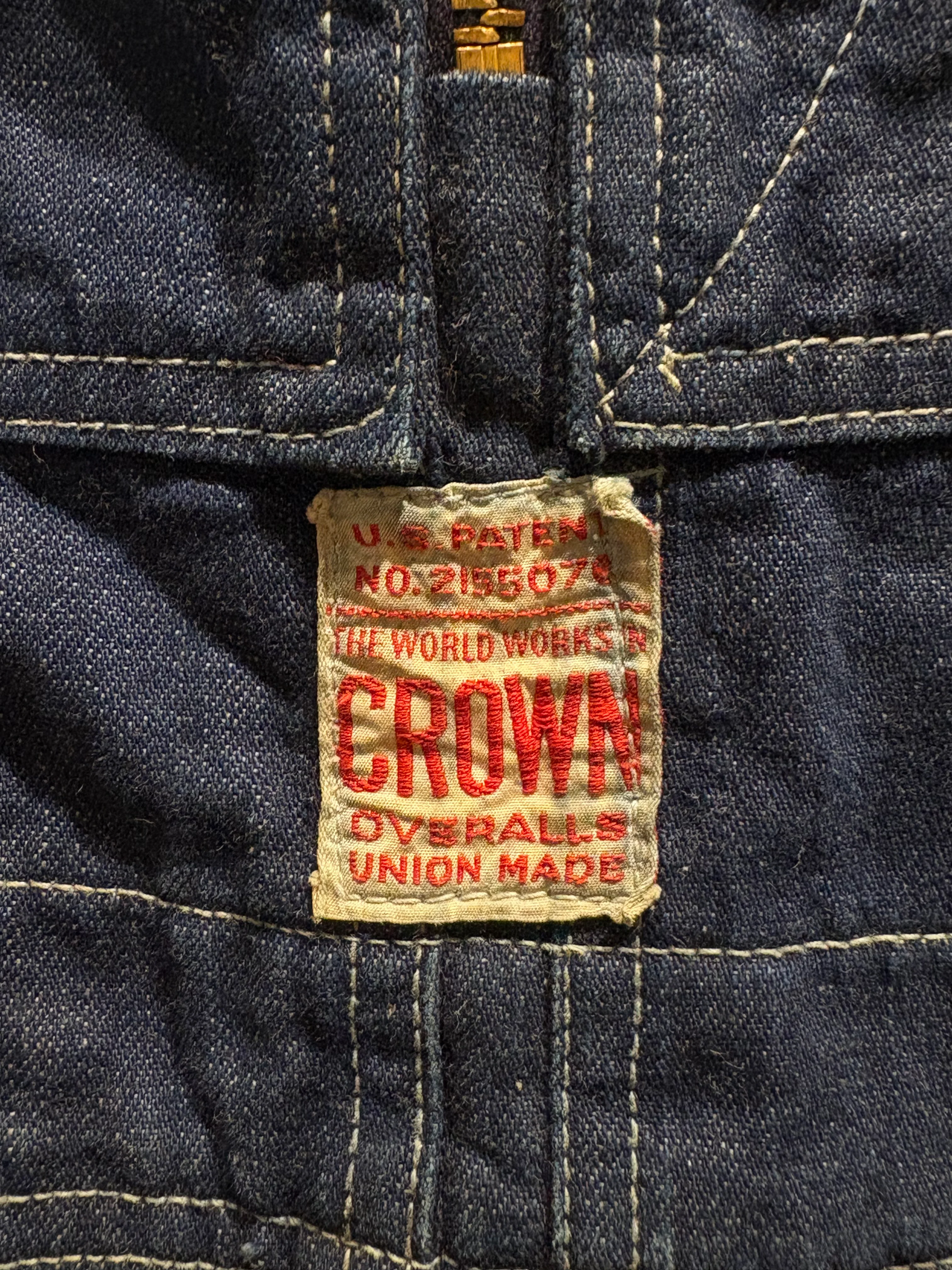 50's Vintage CROWN ヴィンテージオーバーオール - Image 3
