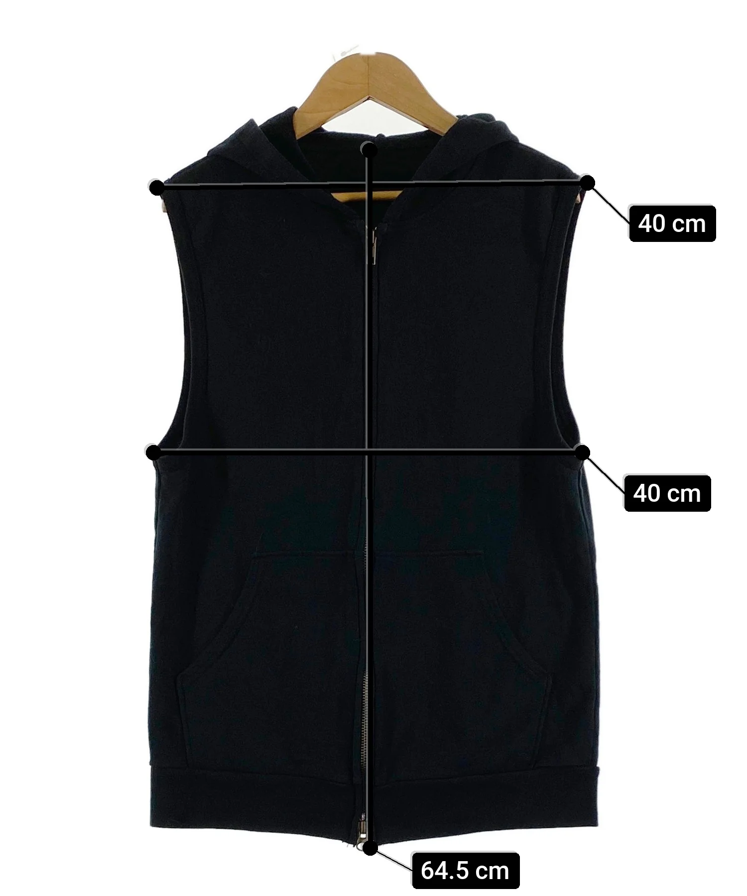 ノースリーブZIPパーカー - Image 4