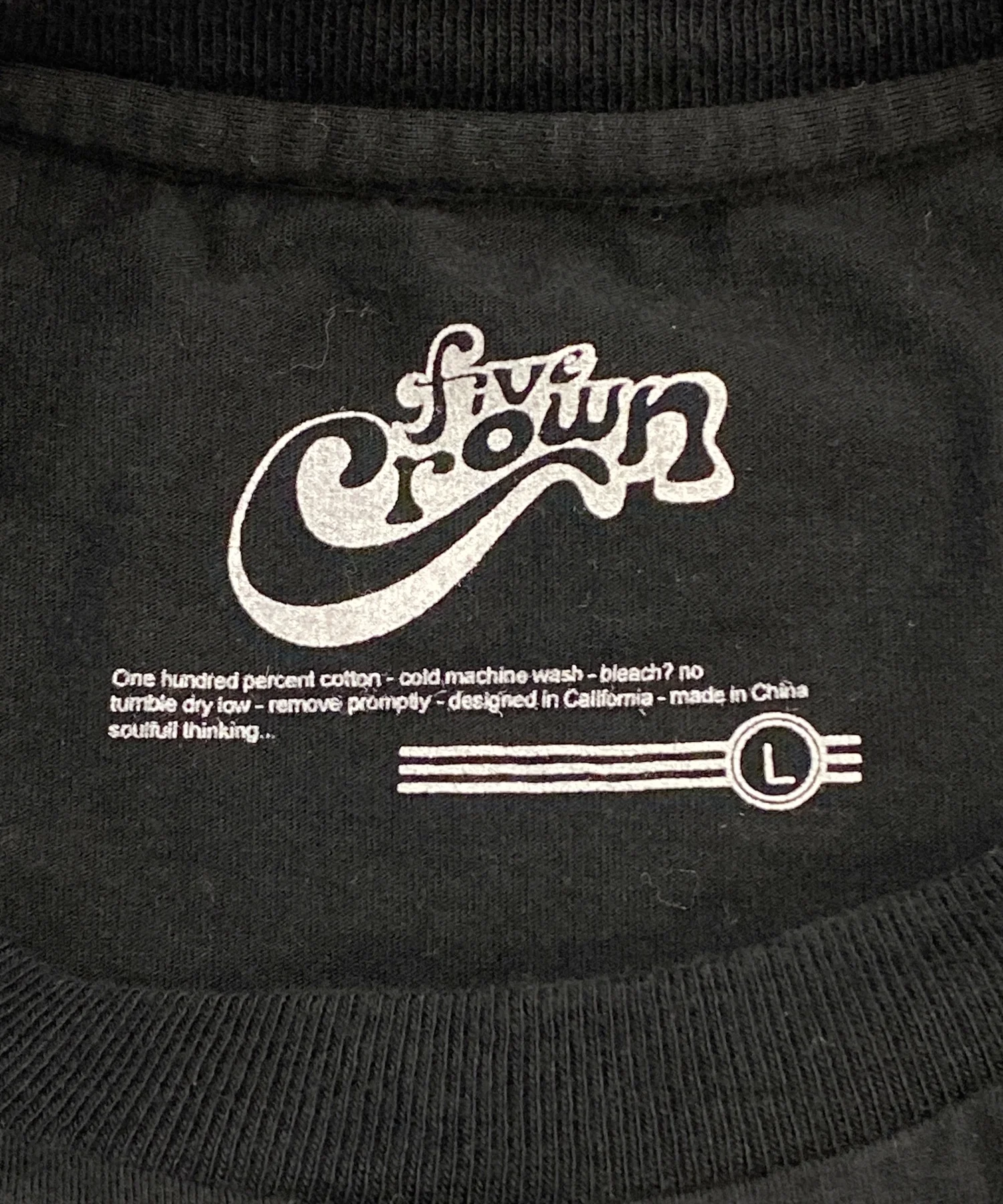 five crown 90sTシャツ - Image 3