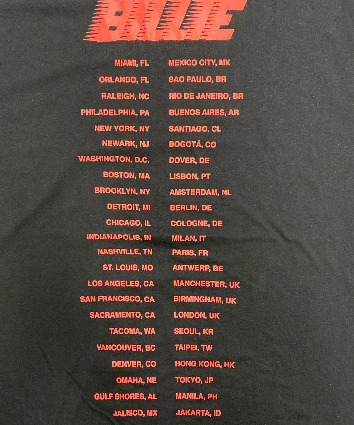 Billie Eilish バンドTシャツ - Image 5
