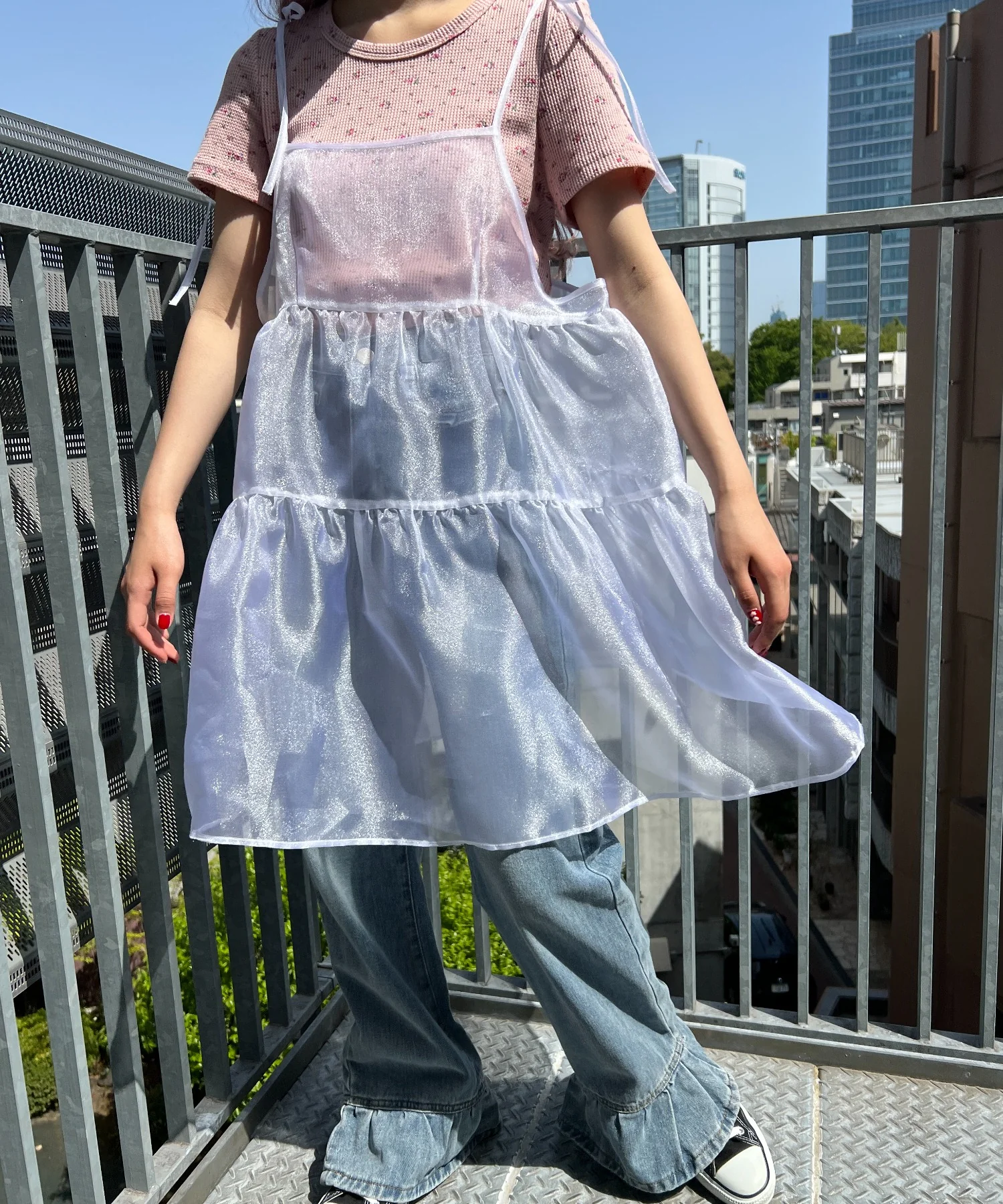 シャイニーシアーキャミワンピース - Image 3