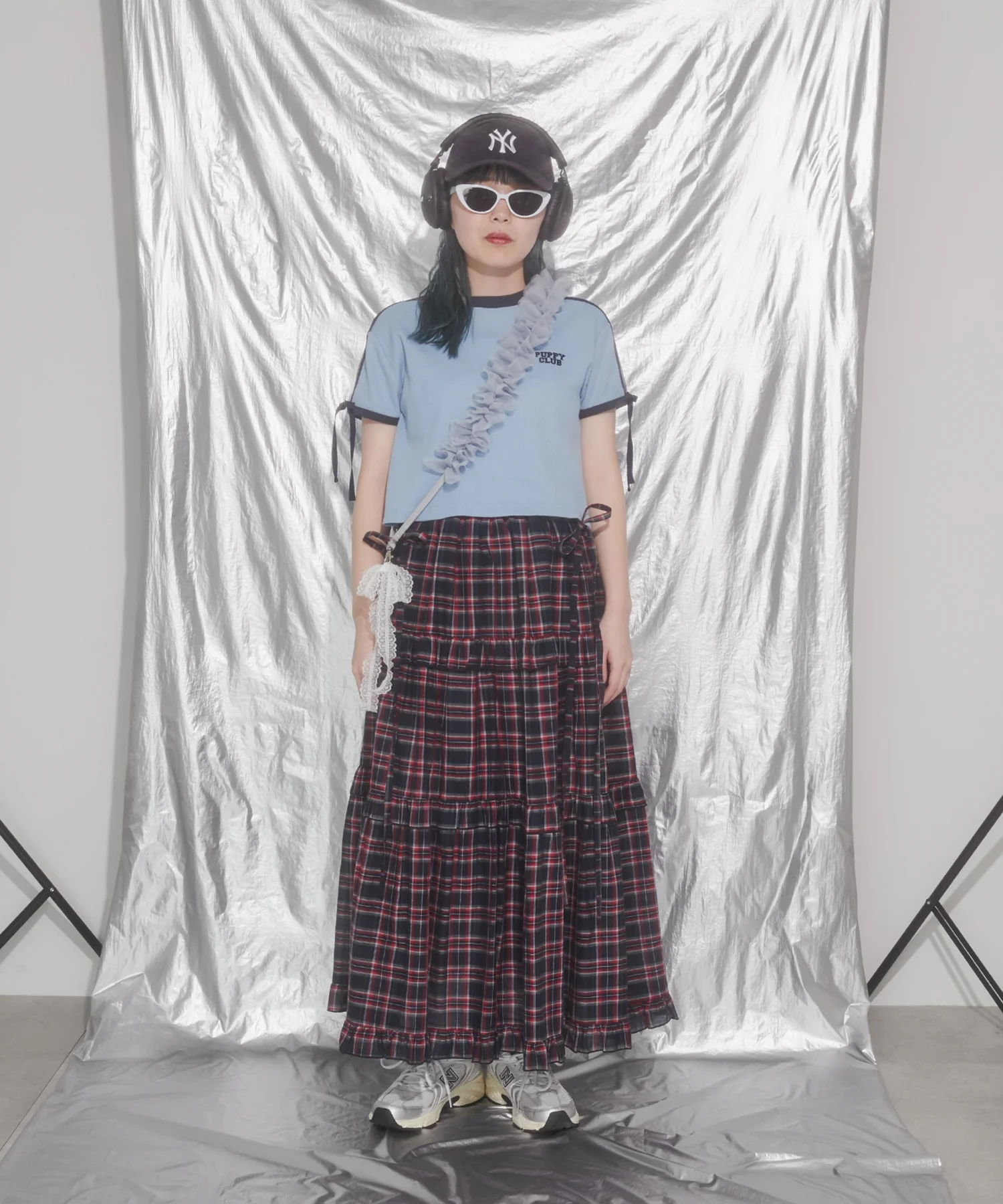 リボンポイント2ラインワッフルTシャツ - Image 26