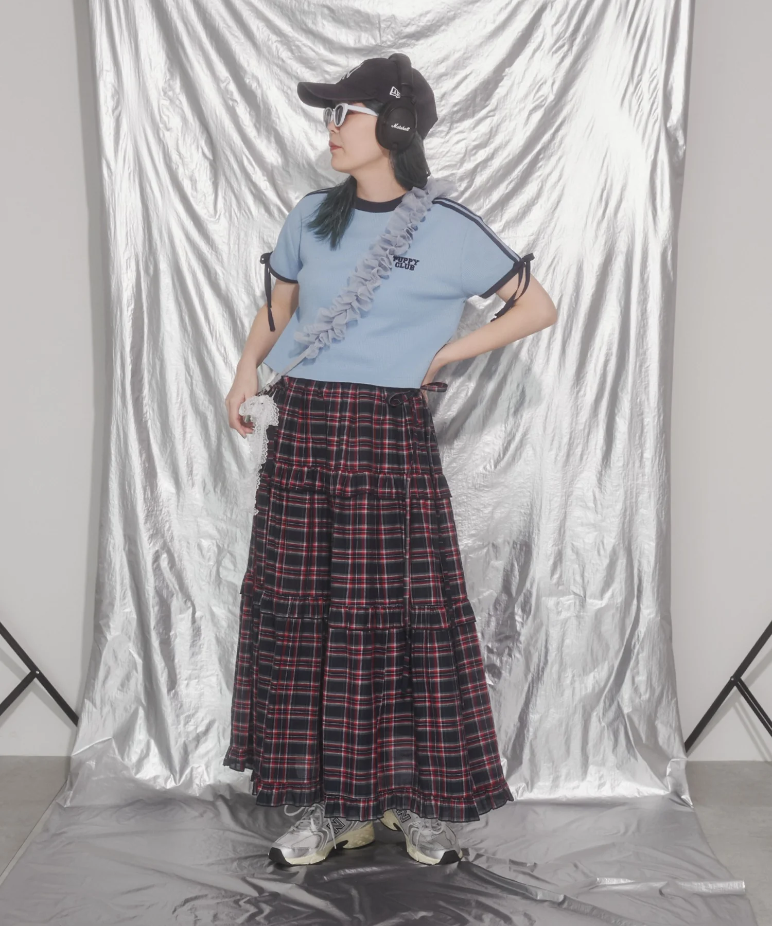 リボンポイント2ラインワッフルTシャツ - Image 28