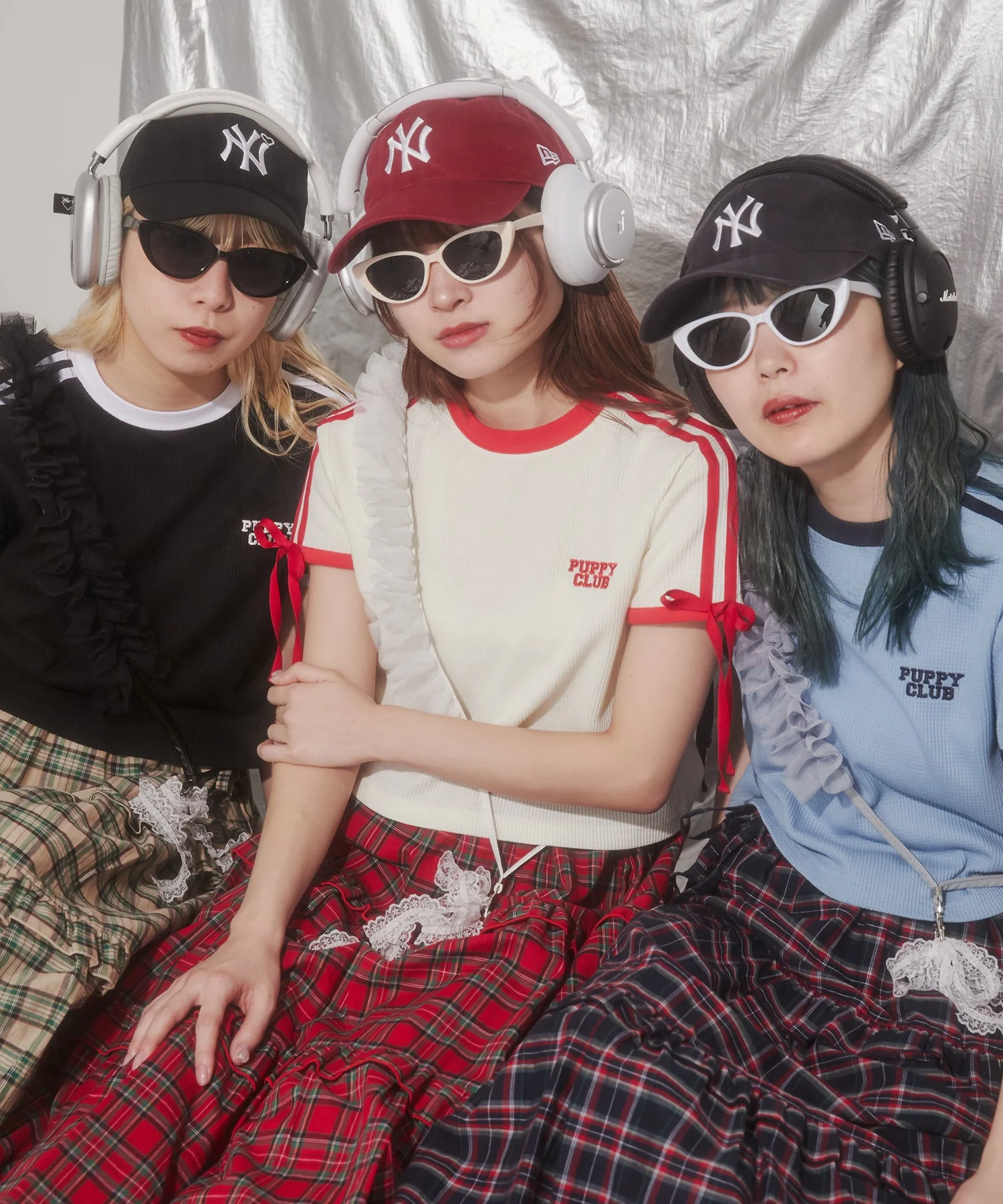 リボンポイント2ラインワッフルTシャツ - Image 38