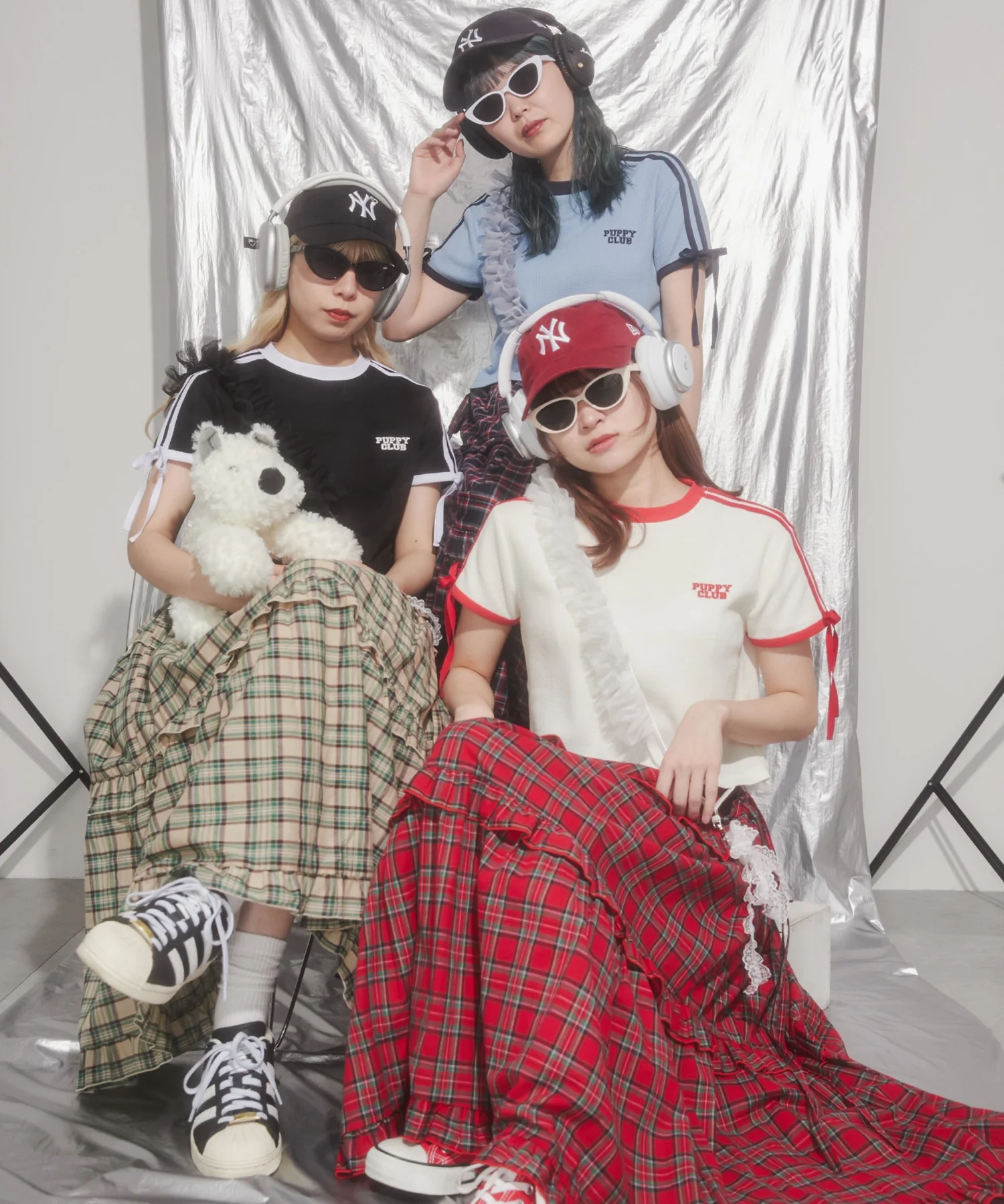リボンポイント2ラインワッフルTシャツ - Image 40