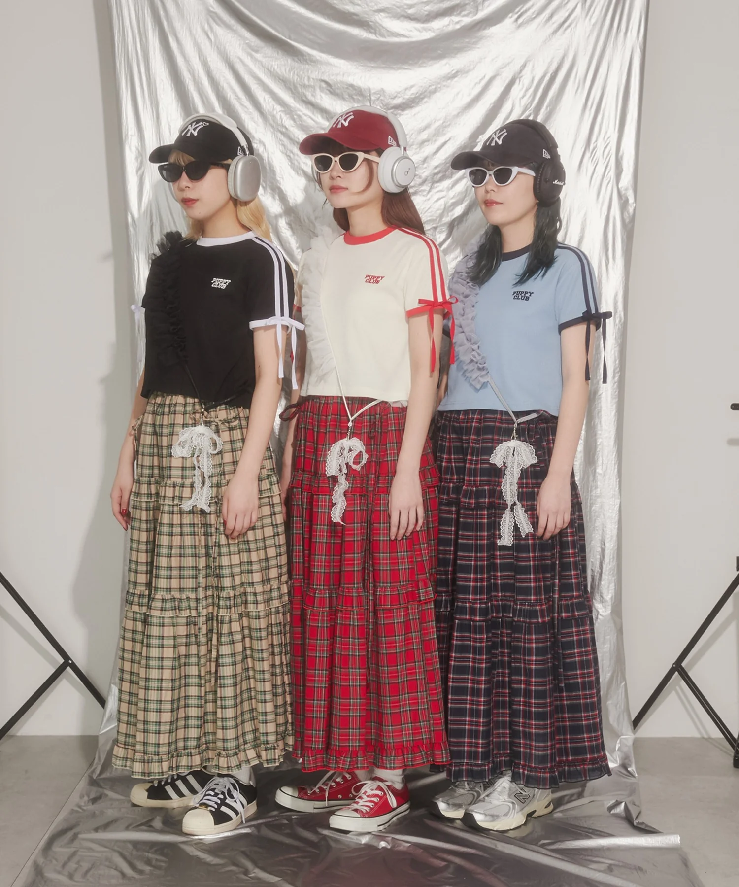 リボンポイント2ラインワッフルTシャツ - Image 42