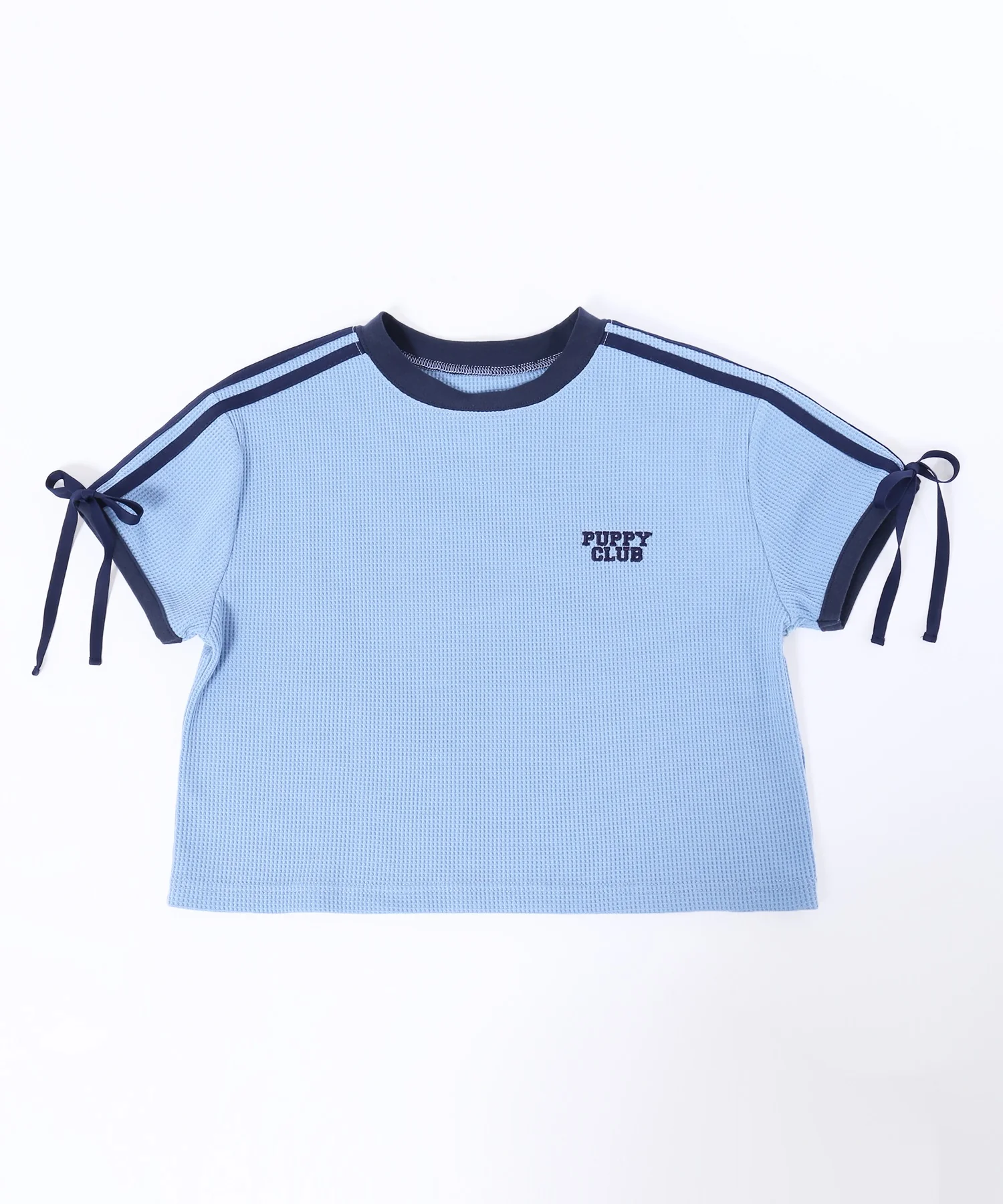 リボンポイント2ラインワッフルTシャツ - Image 43