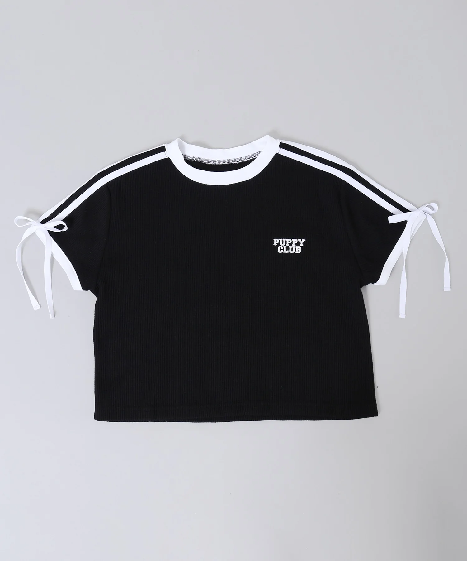 リボンポイント2ラインワッフルTシャツ - Image 45