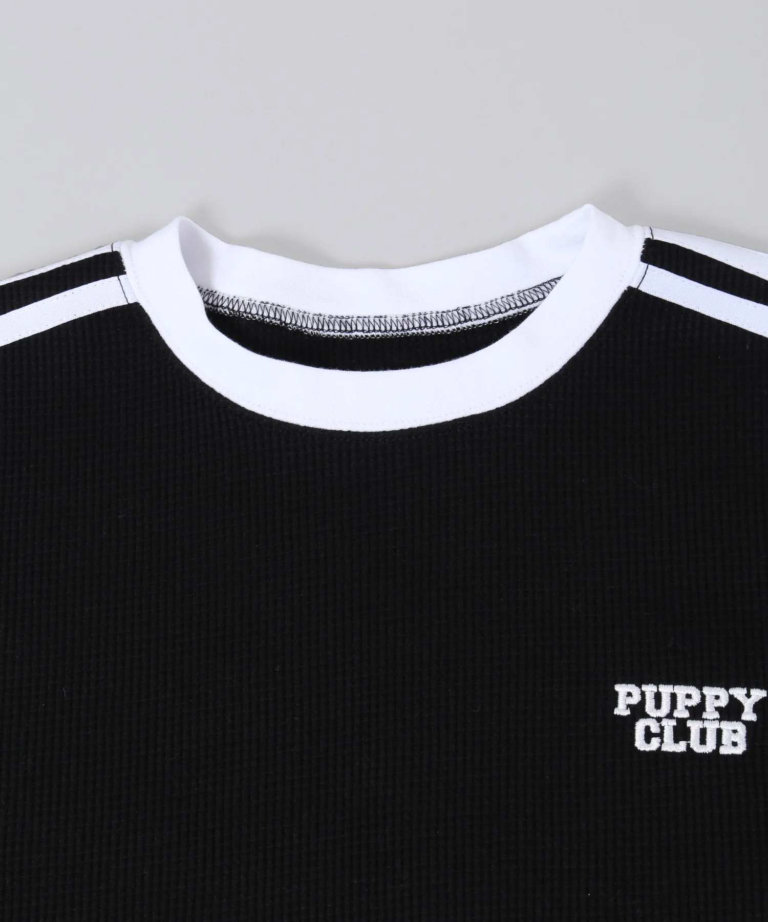 リボンポイント2ラインワッフルTシャツ - Image 47