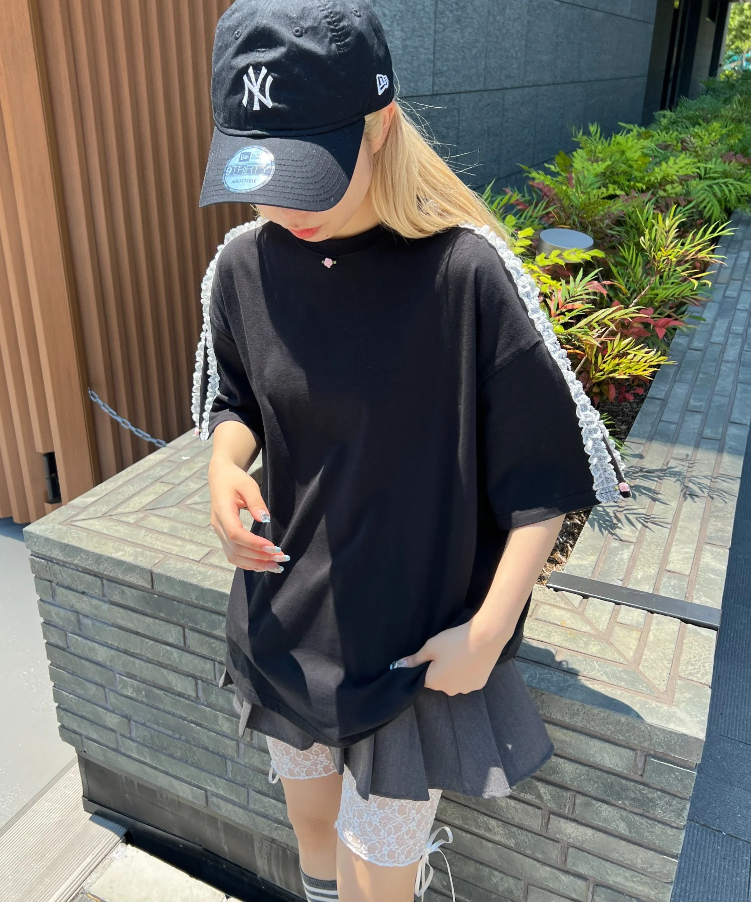レースラインビッグTシャツ - Image 8
