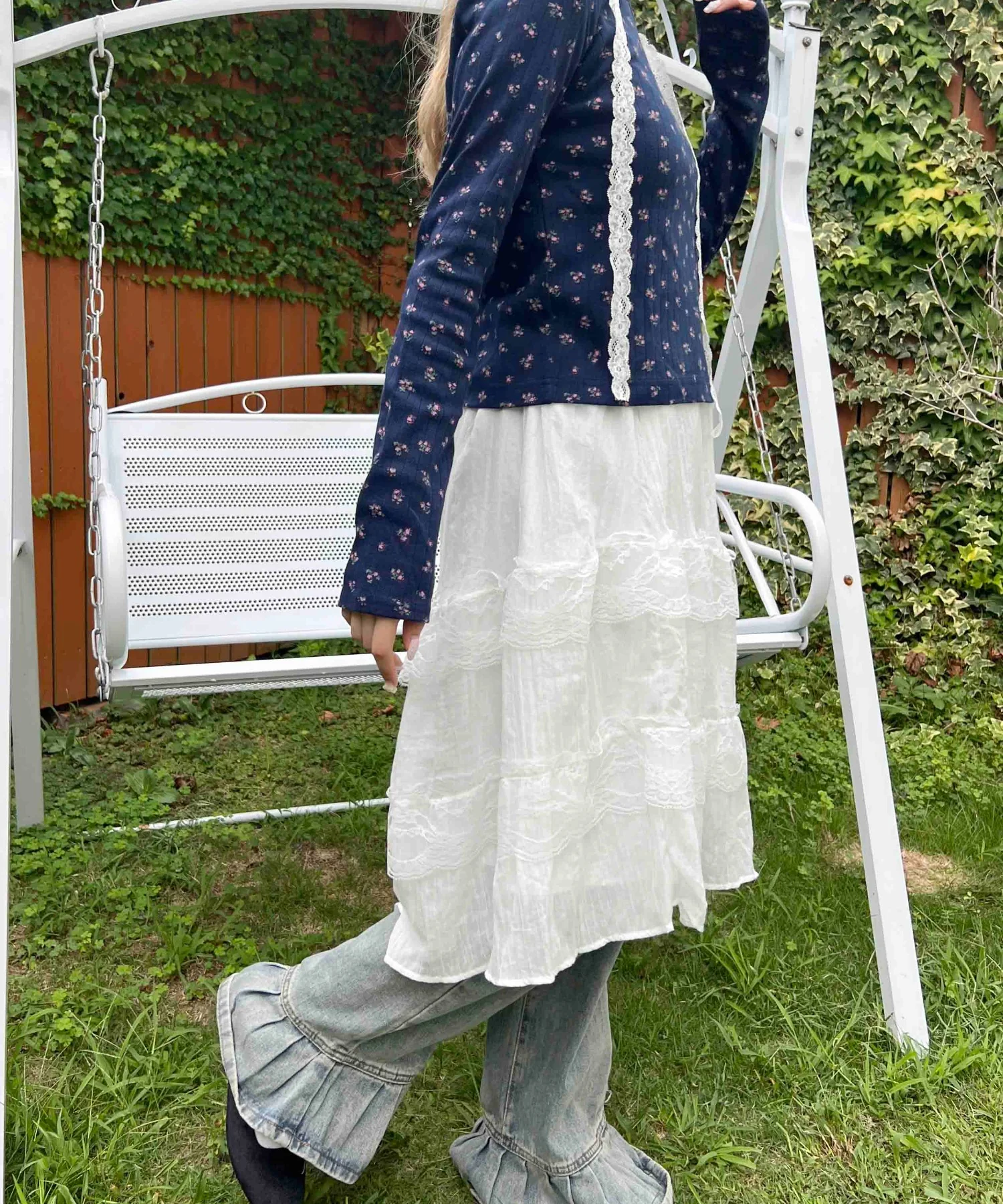 フラワーパターントップス - Image 8