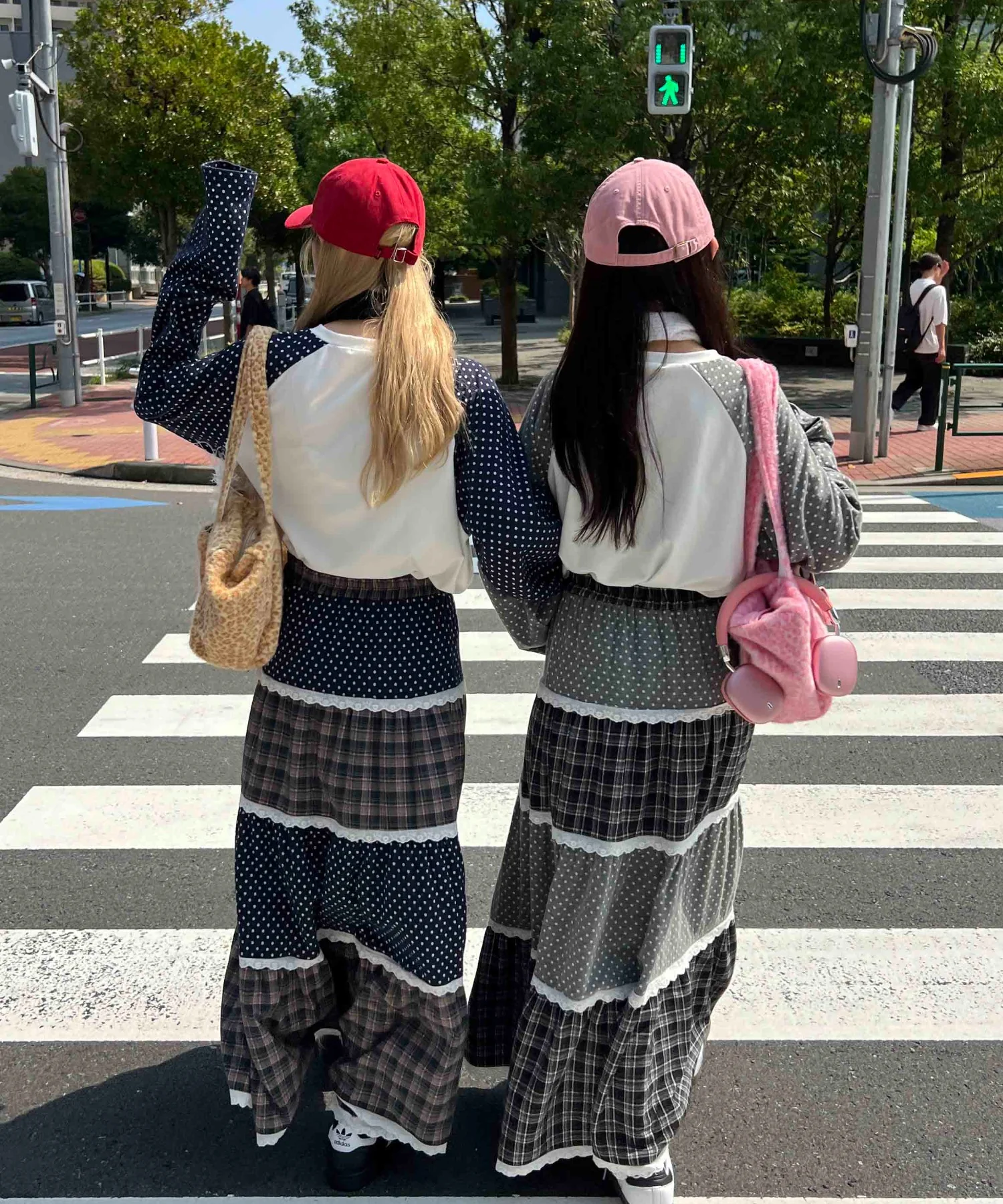 ドットラグランパッチワークロンT - Image 22