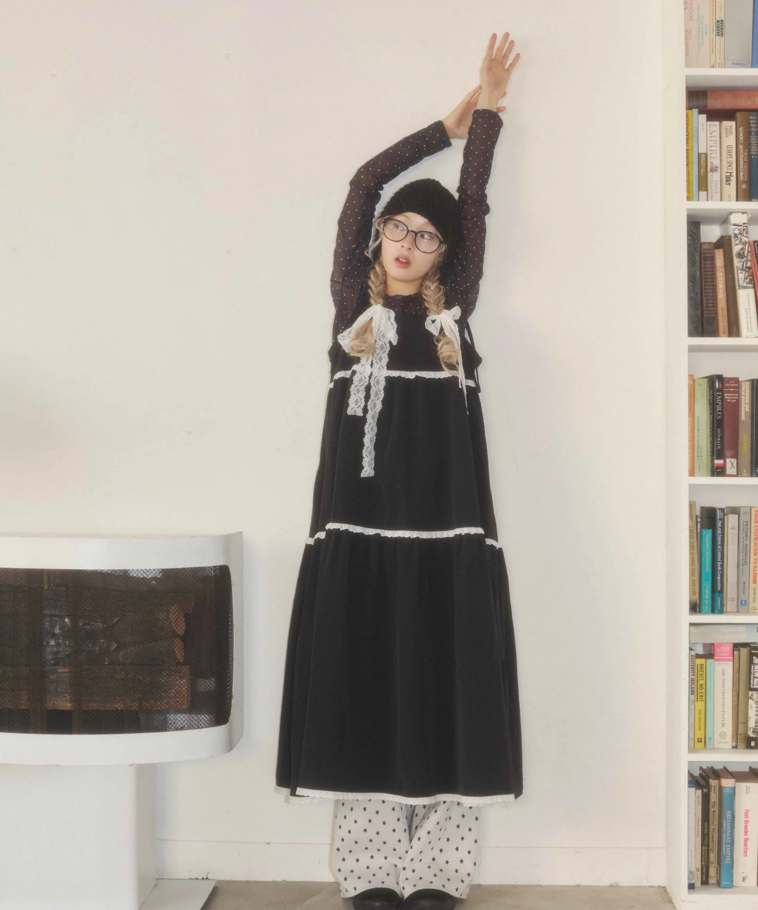 レースフリルロングワンピース - Image 10
