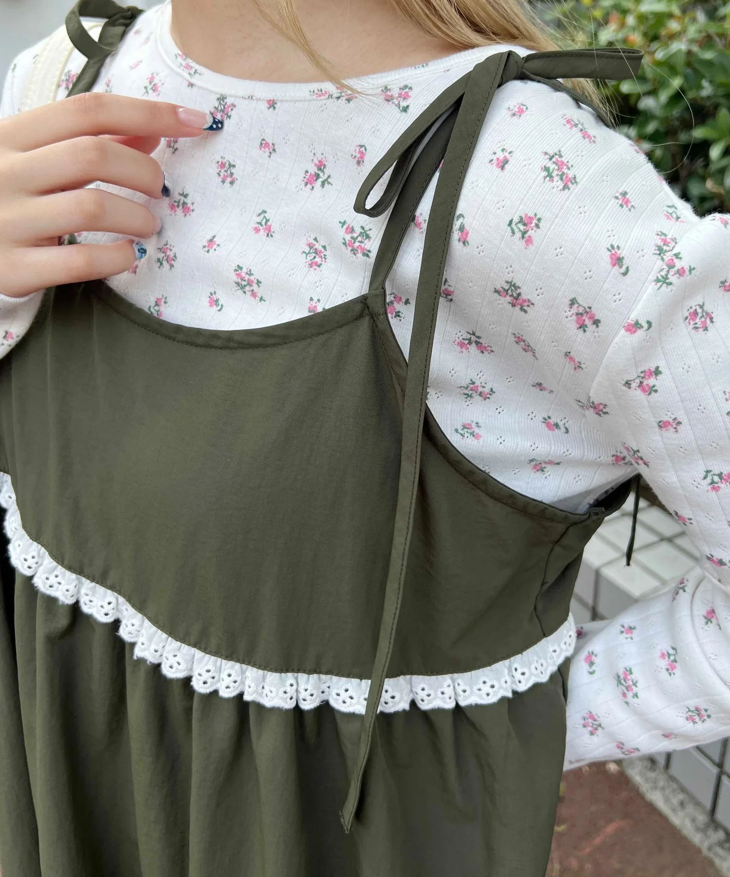 レースフリルロングワンピース - Image 14
