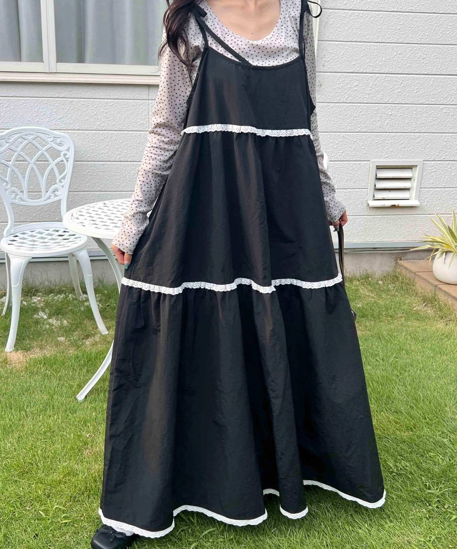 レースフリルロングワンピース - Image 18