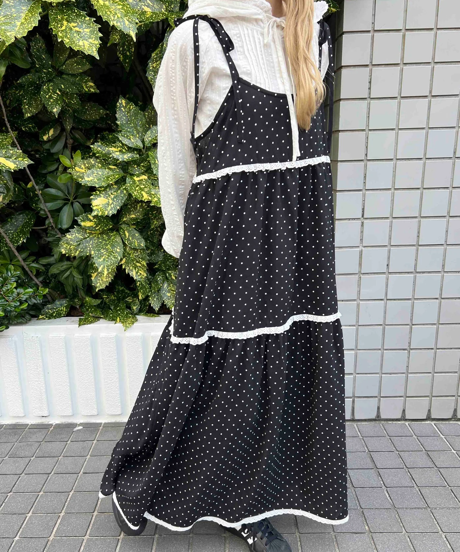 レースフリルロングワンピース - Image 24