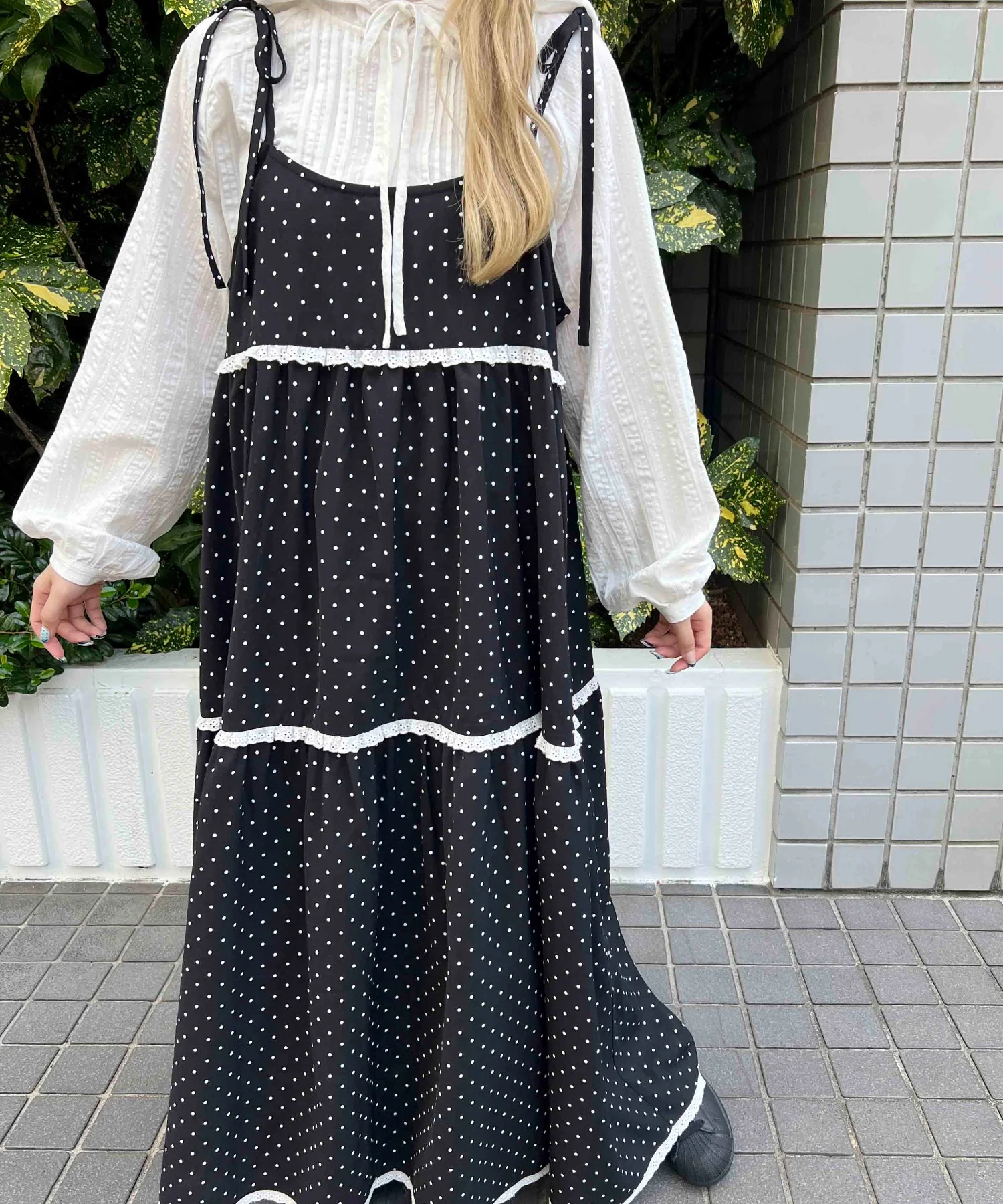 レースフリルロングワンピース - Image 25