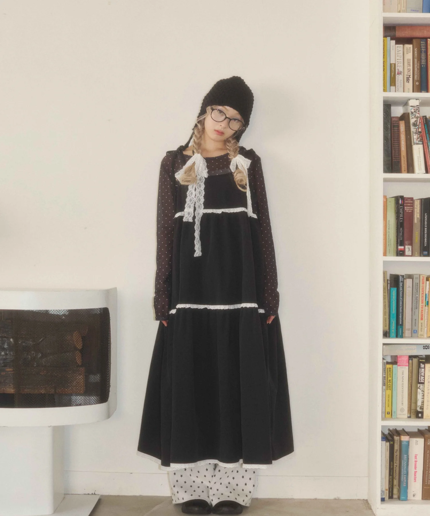 レースフリルロングワンピース - Image 9