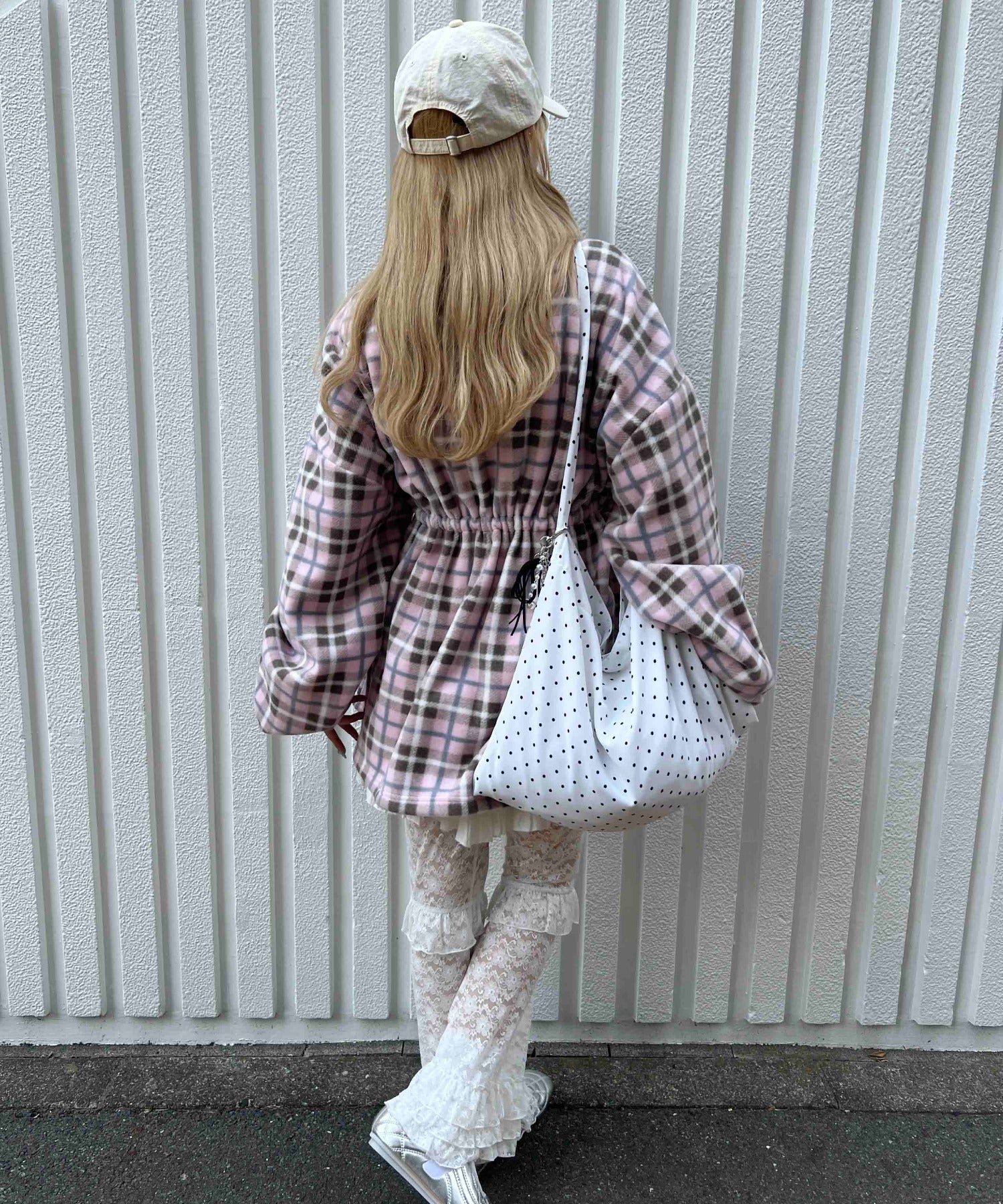 ハーフジップチェックフリースプルオーバー - Image 11