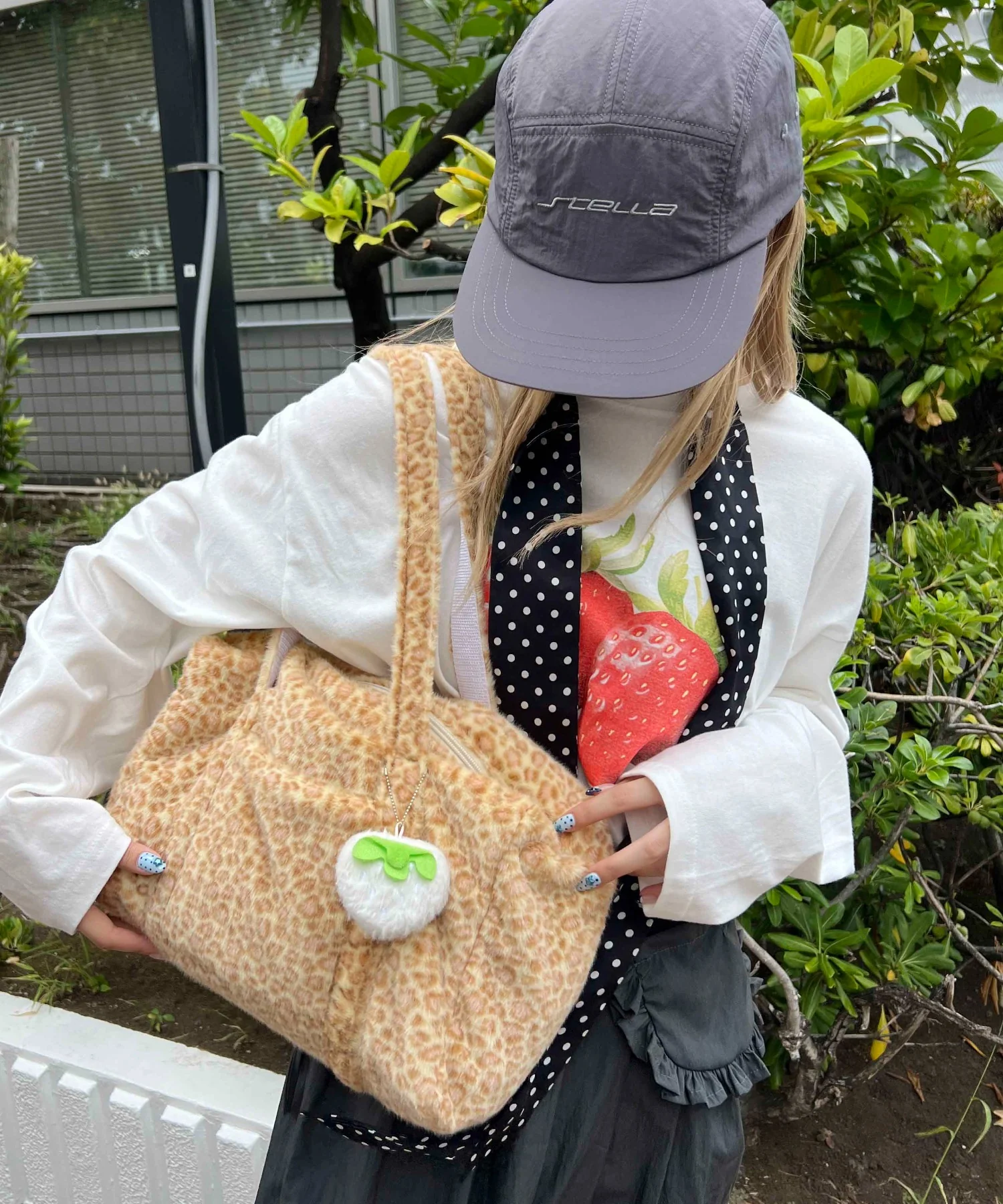 モコモコレオパードバッグ