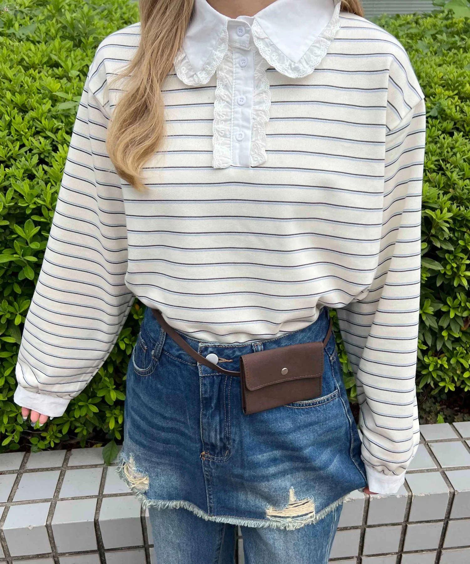 レースパイピングラガーシャツ - Image 3
