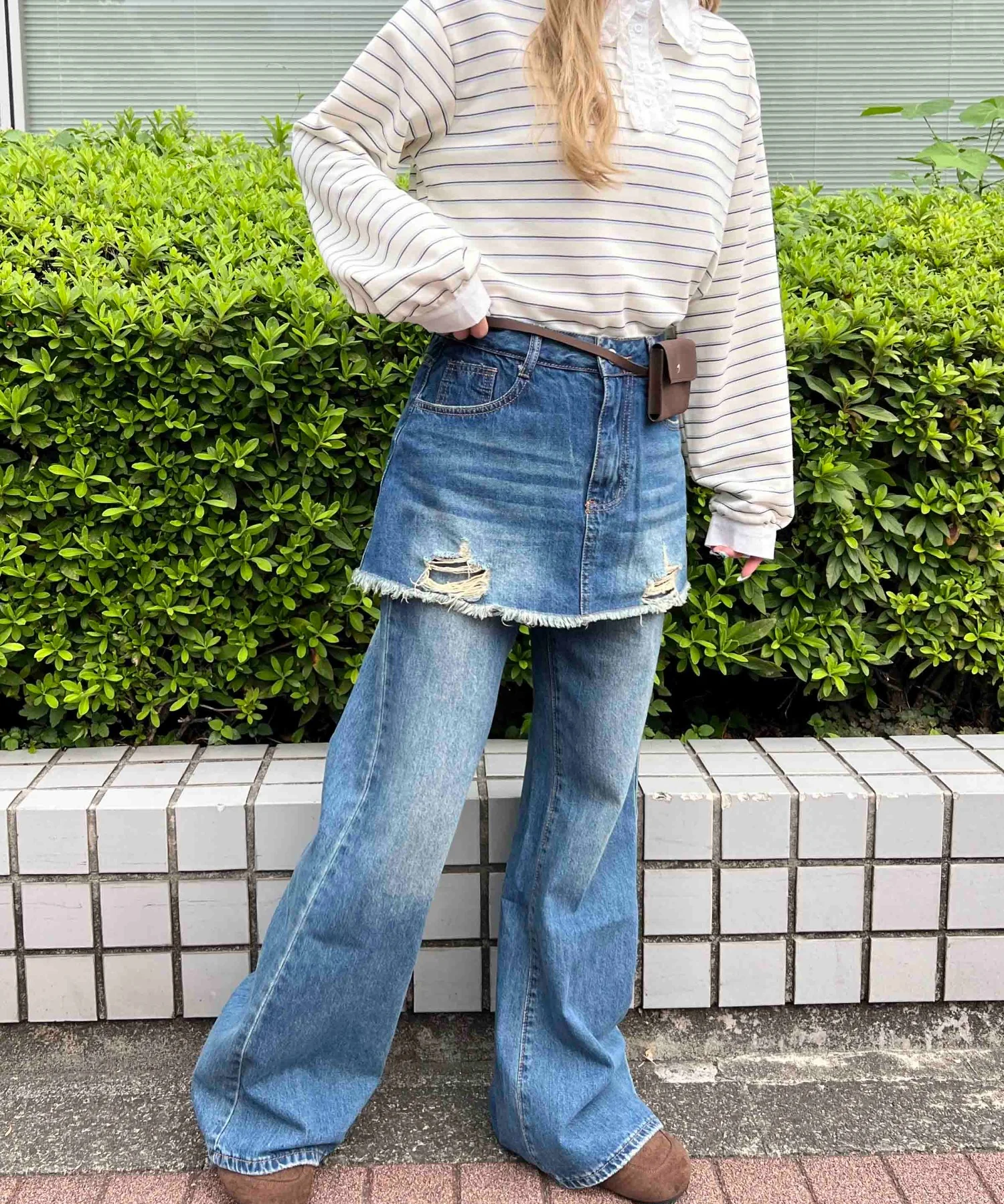 スカートドッキングデニム - Image 8