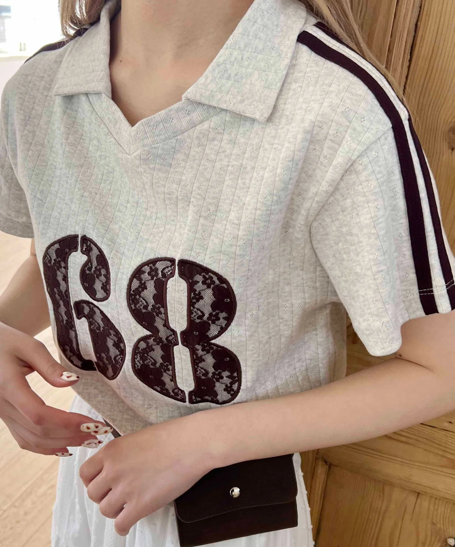 レースワッペンラインTシャツ - Image 19