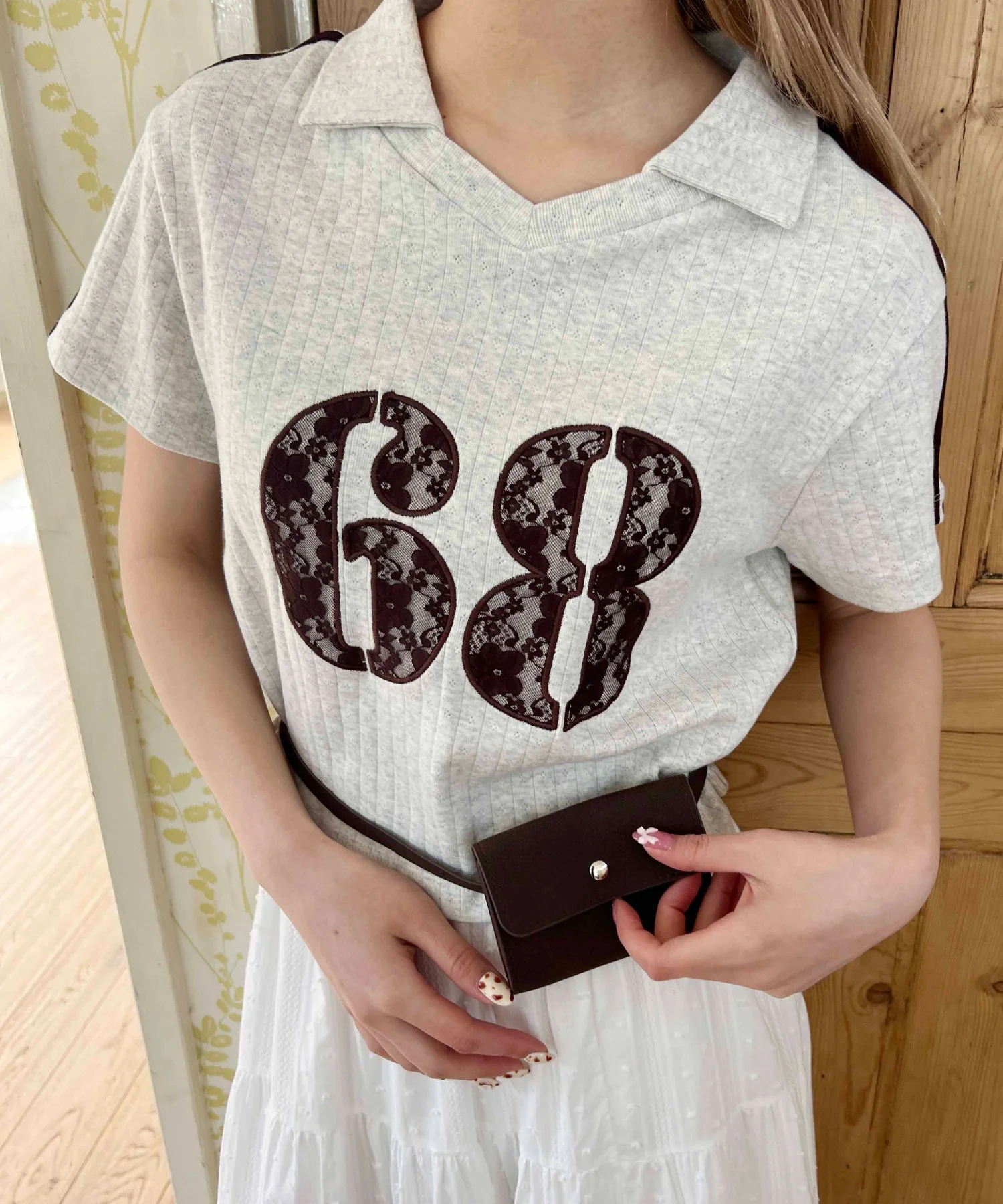 レースワッペンラインTシャツ - Image 21