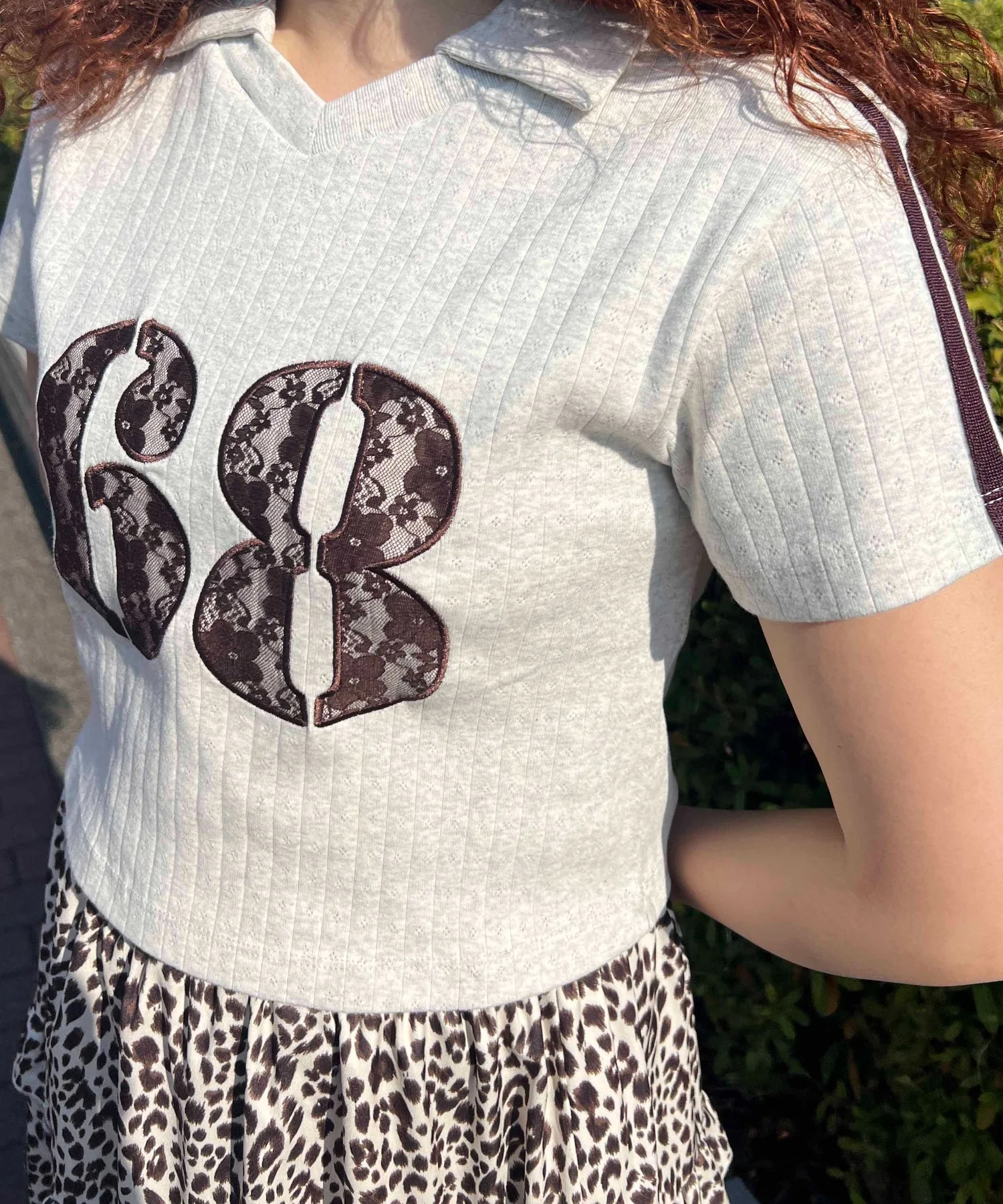 レースワッペンラインTシャツ - Image 24