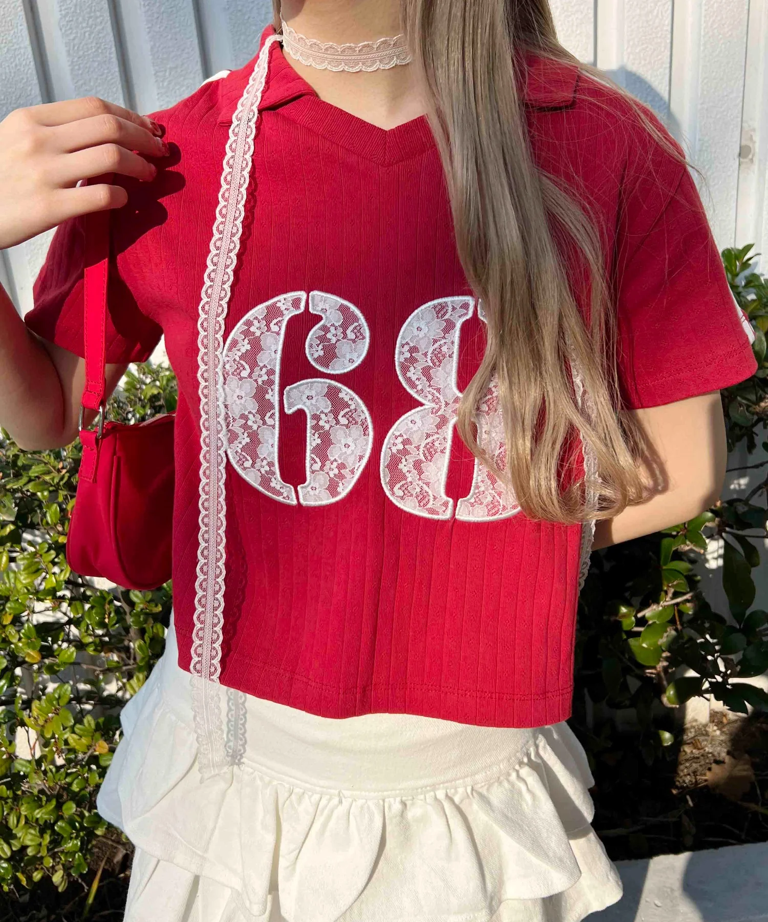 レースワッペンラインTシャツ - Image 9