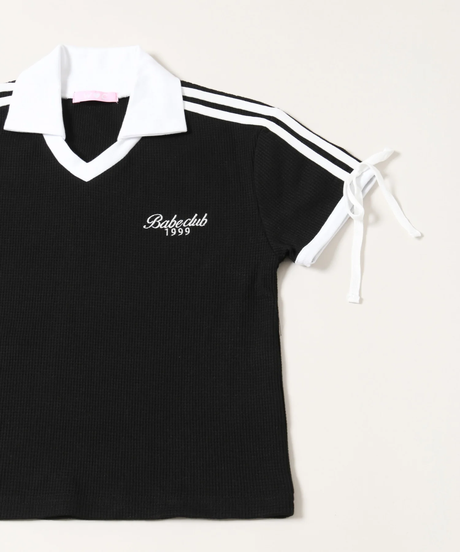 襟付きリボンワッフルTシャツ - Image 25